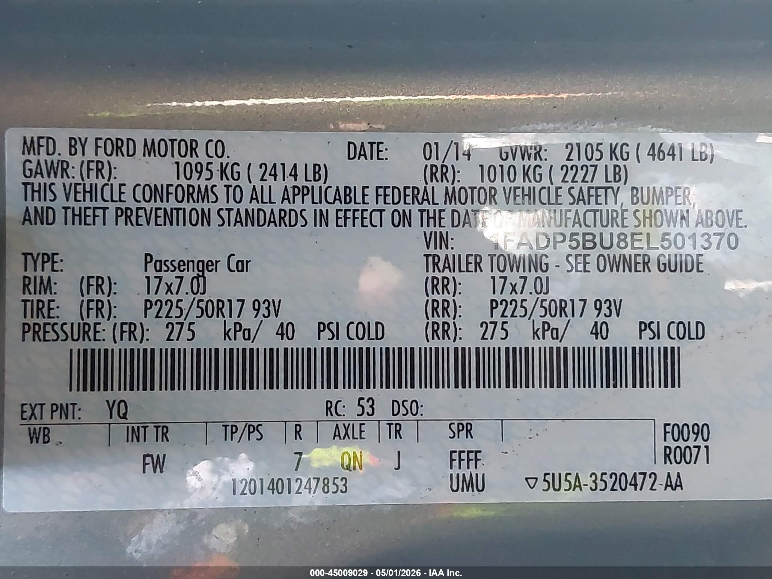 2014 Ford C-max Hybrid Sel Black vin: 1FADP5BU8EL501370