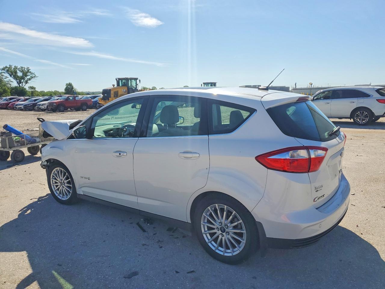 2014 Ford C-max Sel White vin: 1FADP5BU8EL503166