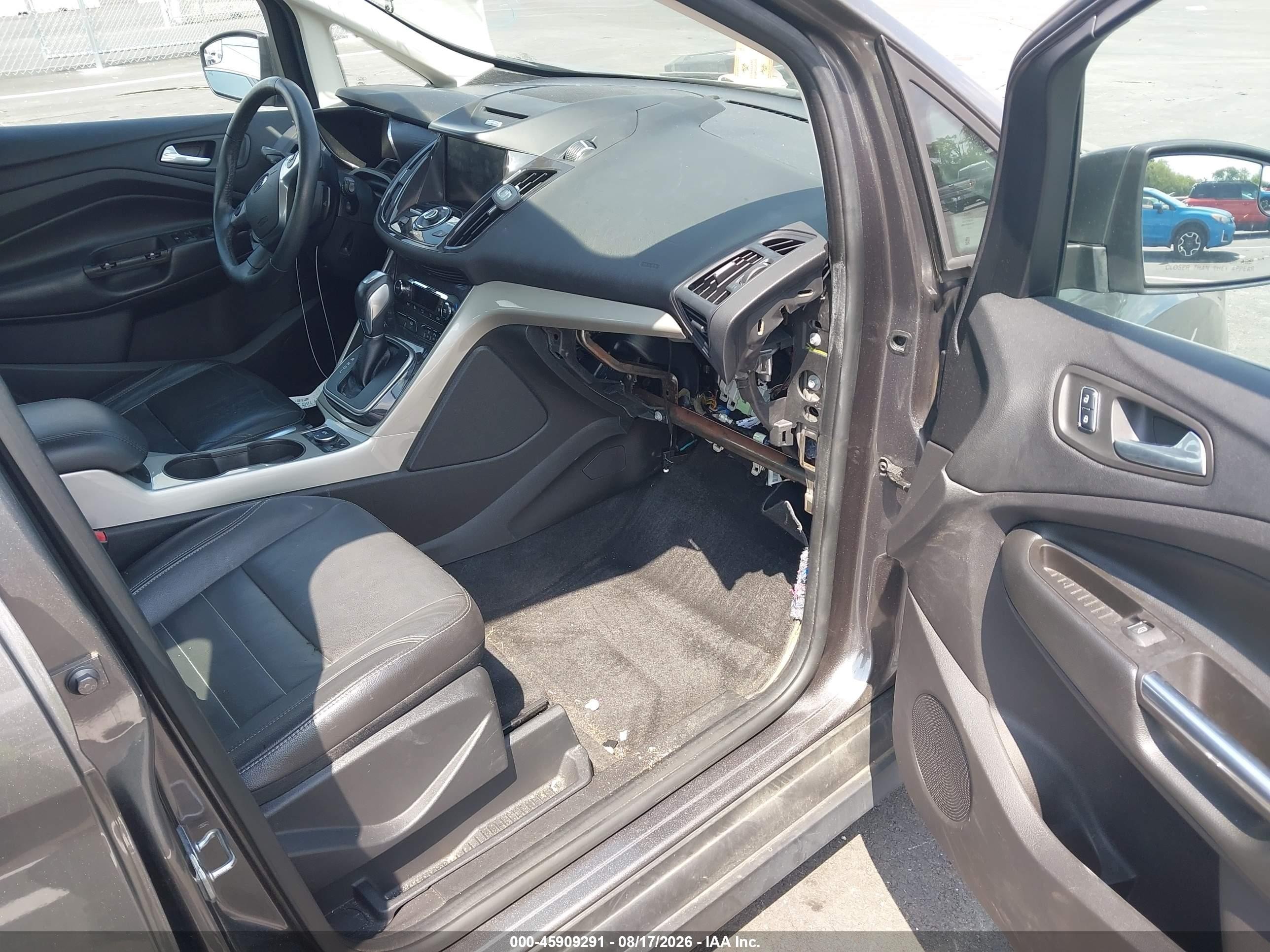2014 Ford C-max Hybrid Sel Silver vin: 1FADP5BU8EL506603