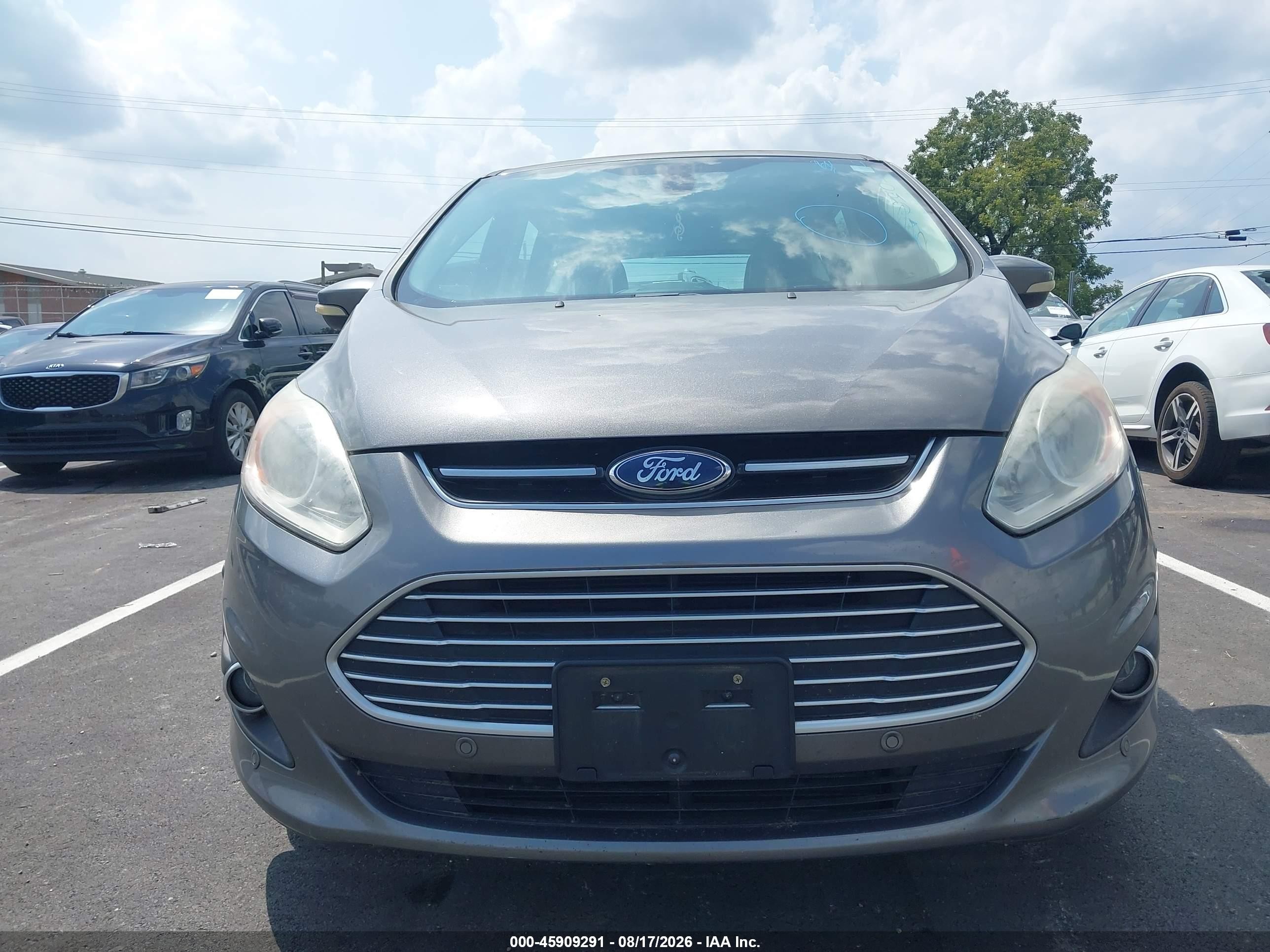 2014 Ford C-max Hybrid Sel Silver vin: 1FADP5BU8EL506603