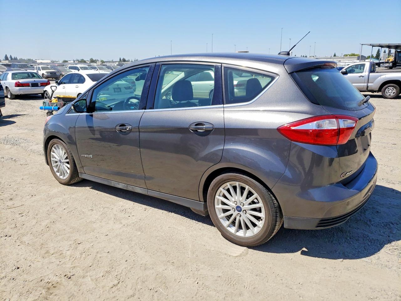 2015 Ford C-max Sel Gray vin: 1FADP5BU8FL106493