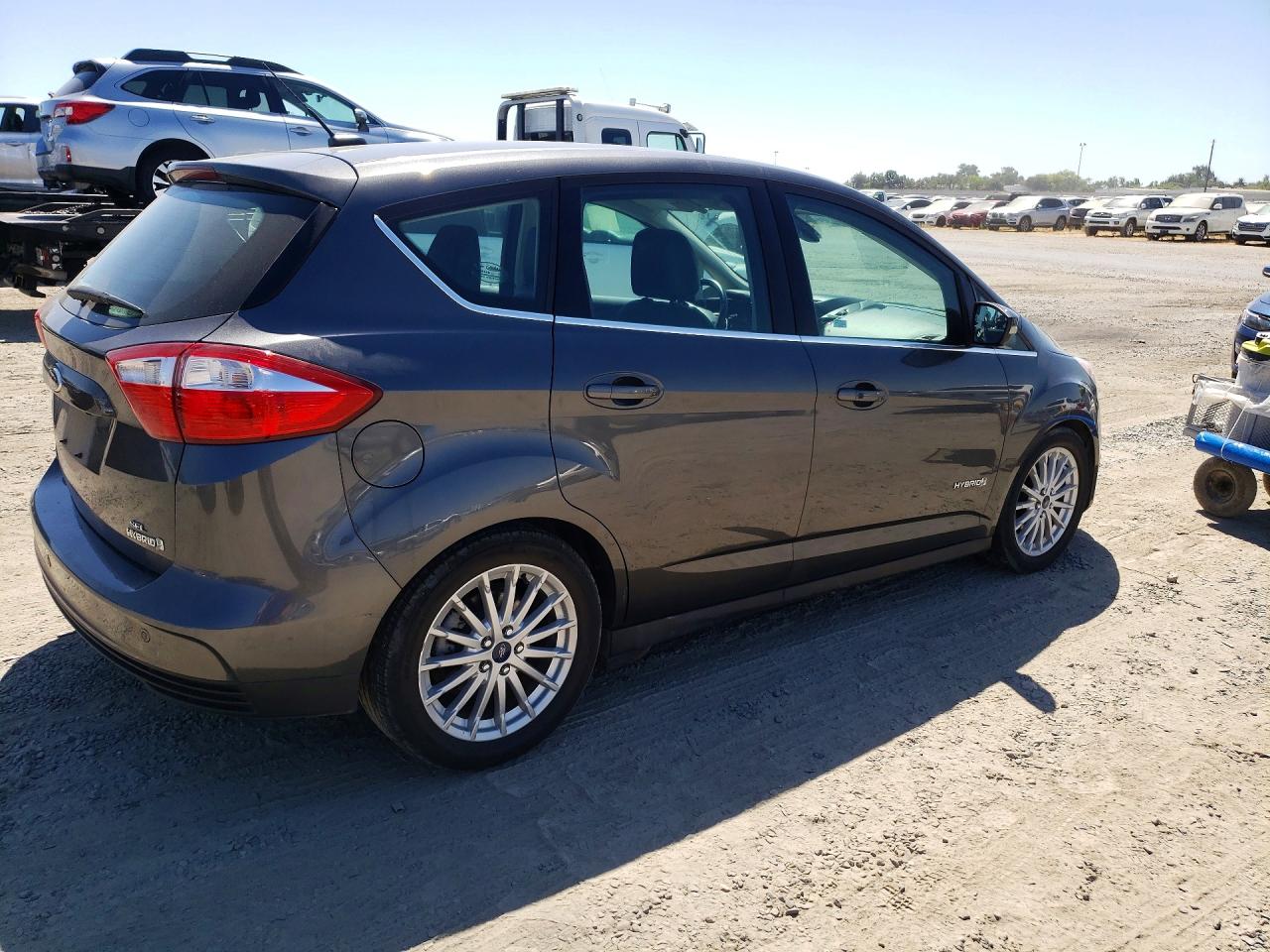 2015 Ford C-max Sel Gray vin: 1FADP5BU8FL106493