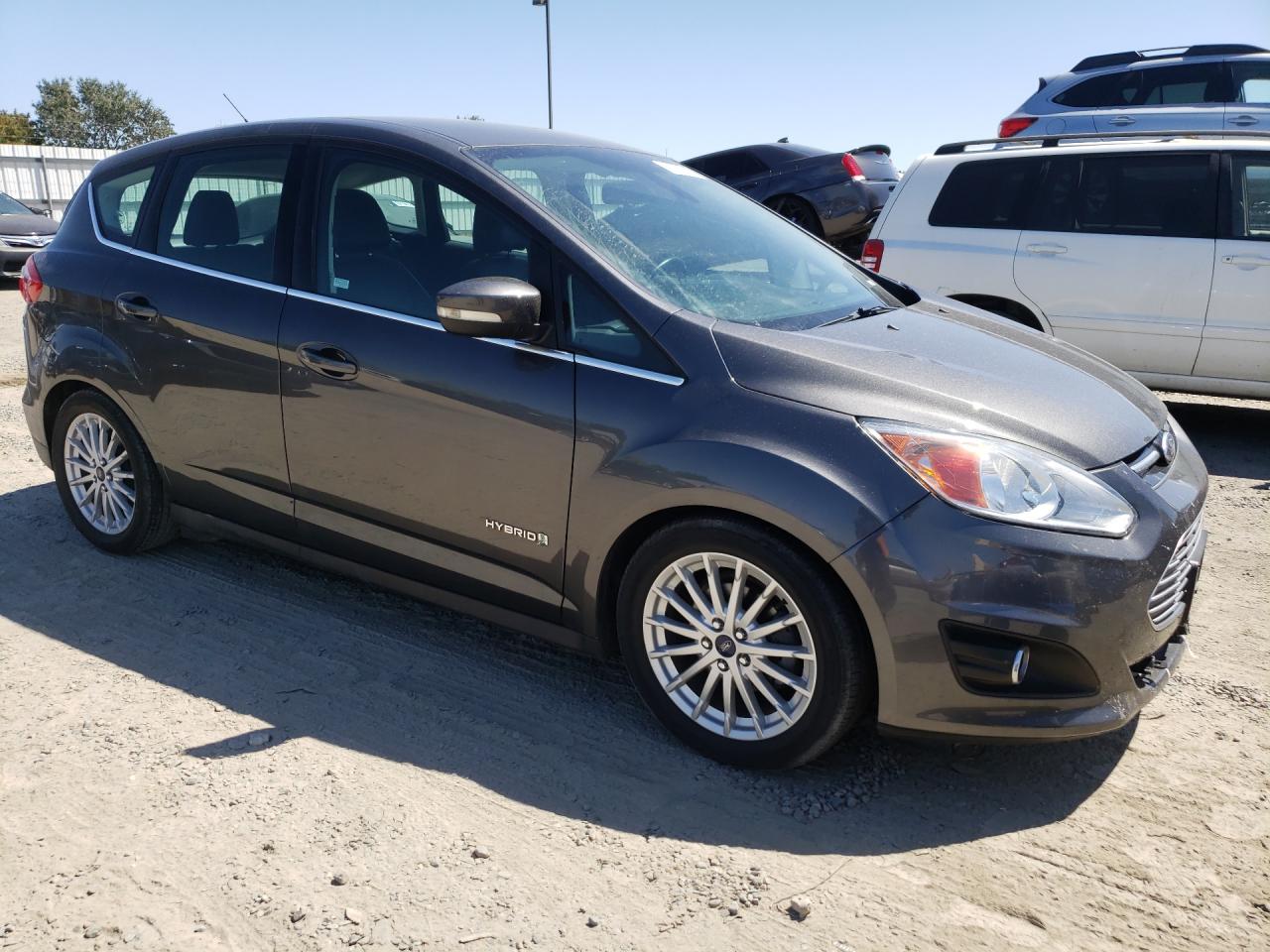 2015 Ford C-max Sel Gray vin: 1FADP5BU8FL106493