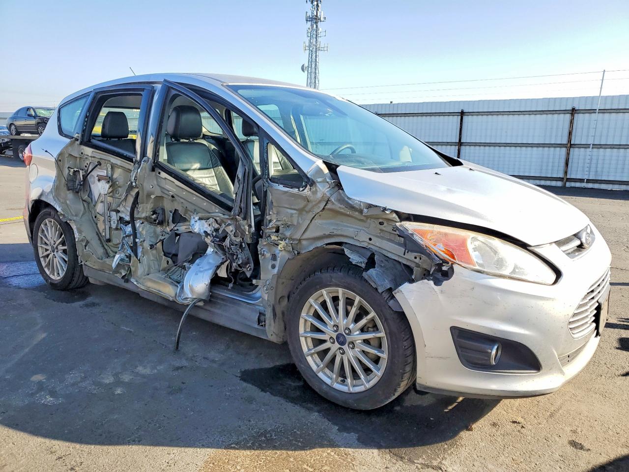 2015 Ford C-max Sel Silver vin: 1FADP5BU8FL112827