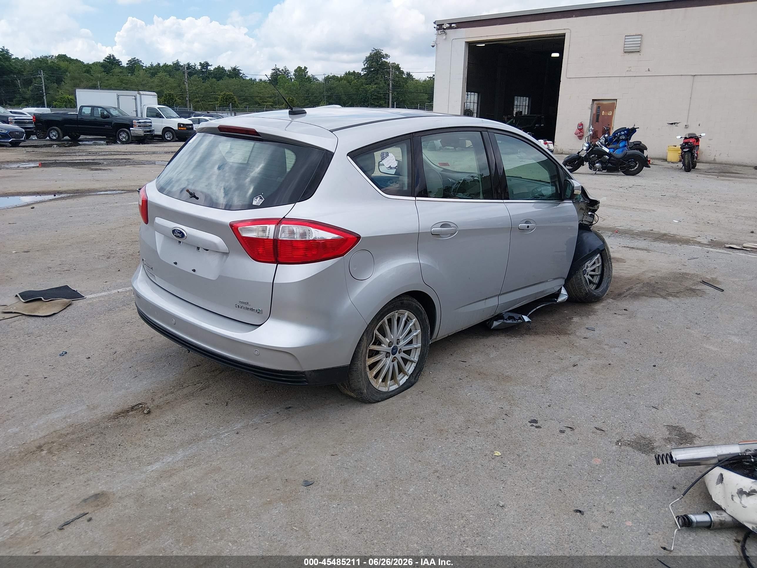 2015 Ford C-max Hybrid Sel Silver vin: 1FADP5BU8FL113007