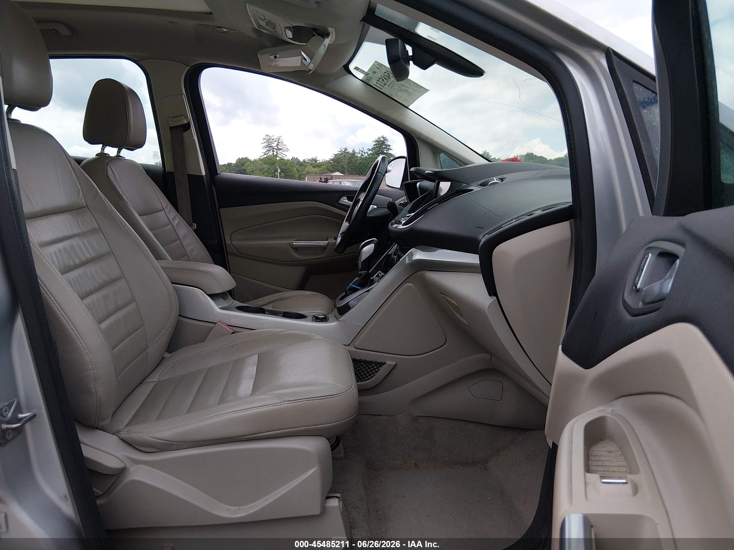 2015 Ford C-max Hybrid Sel Silver vin: 1FADP5BU8FL113007