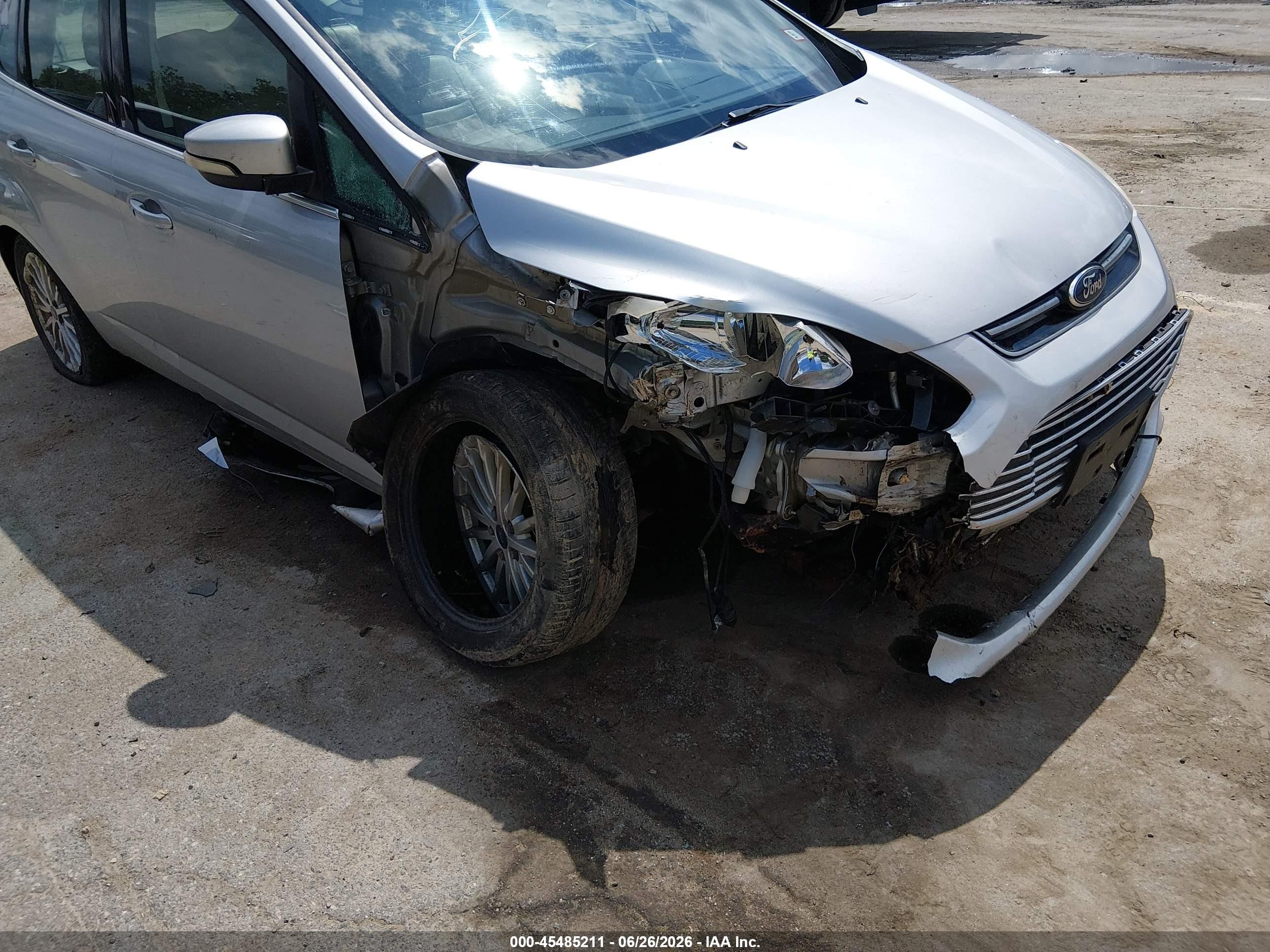 2015 Ford C-max Hybrid Sel Silver vin: 1FADP5BU8FL113007