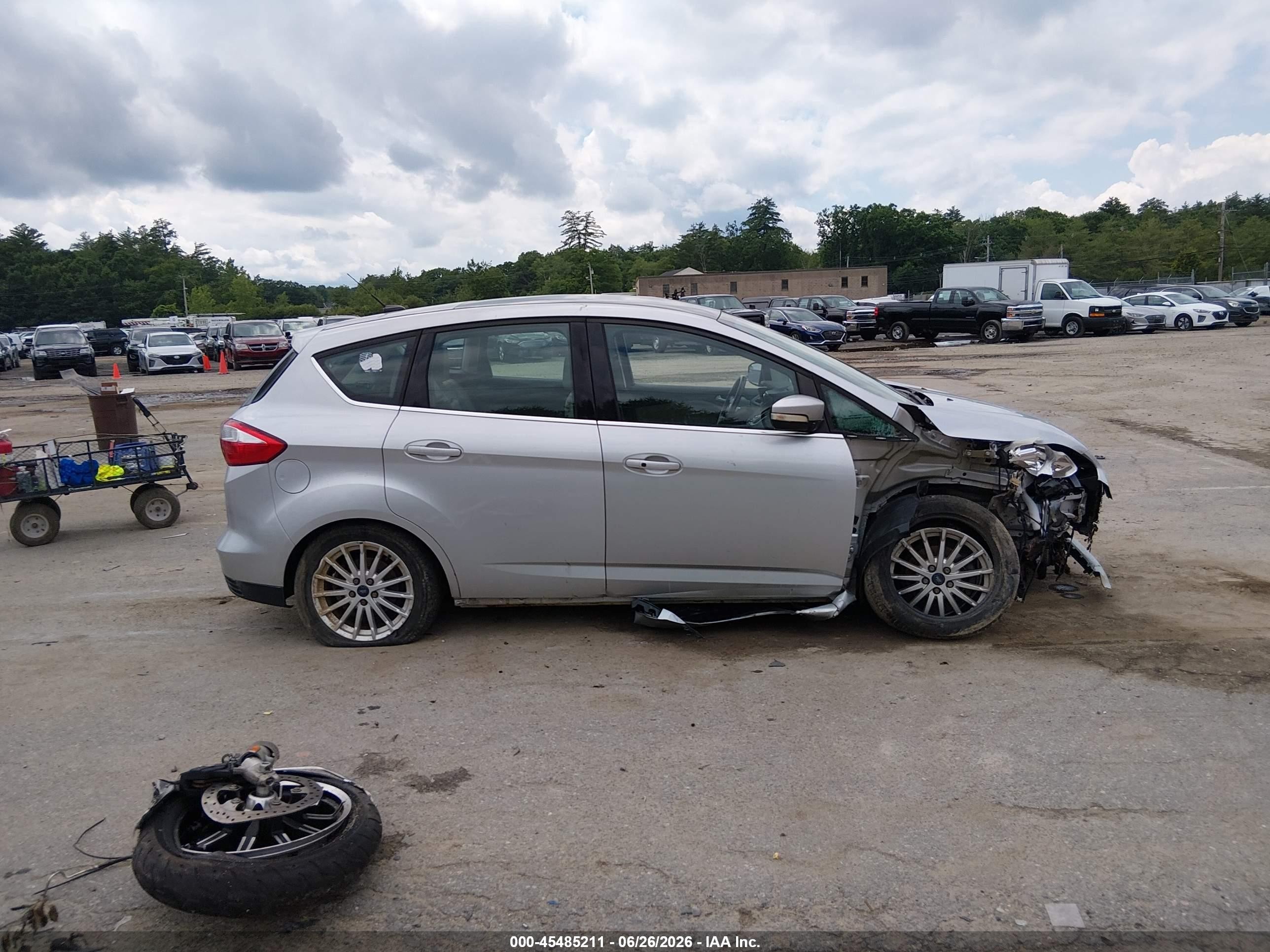 2015 Ford C-max Hybrid Sel Silver vin: 1FADP5BU8FL113007
