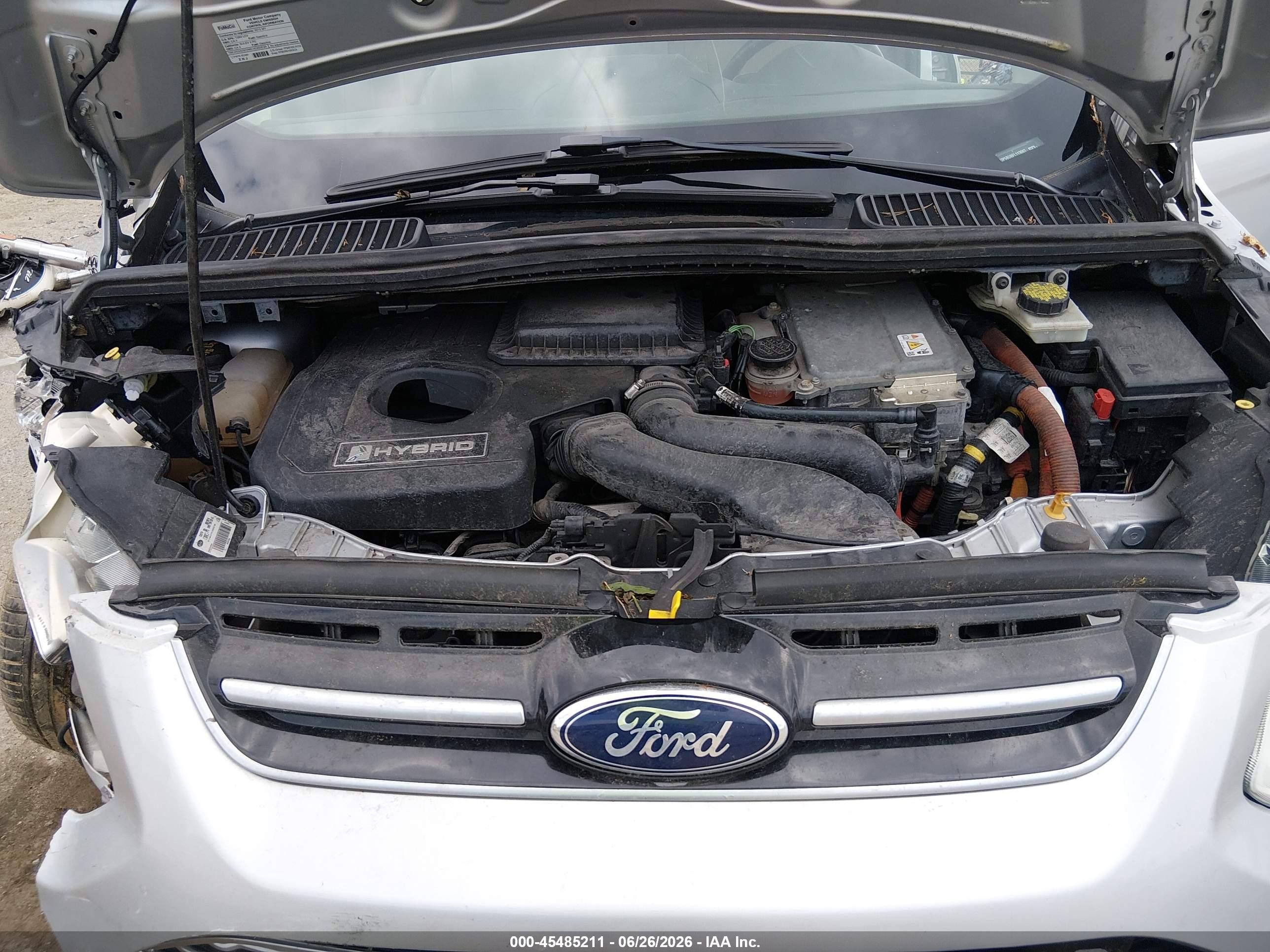 2015 Ford C-max Hybrid Sel Silver vin: 1FADP5BU8FL113007