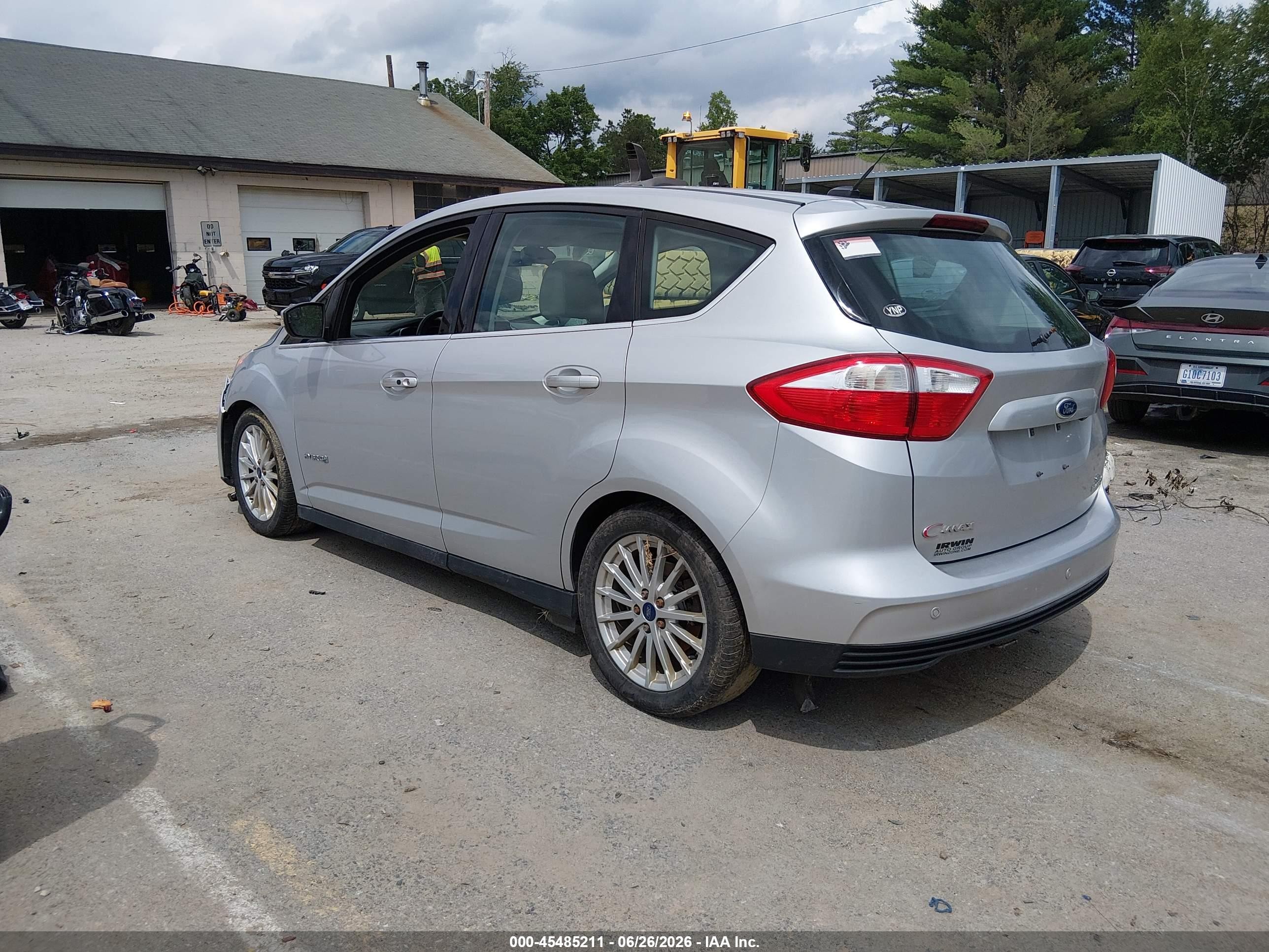 2015 Ford C-max Hybrid Sel Silver vin: 1FADP5BU8FL113007