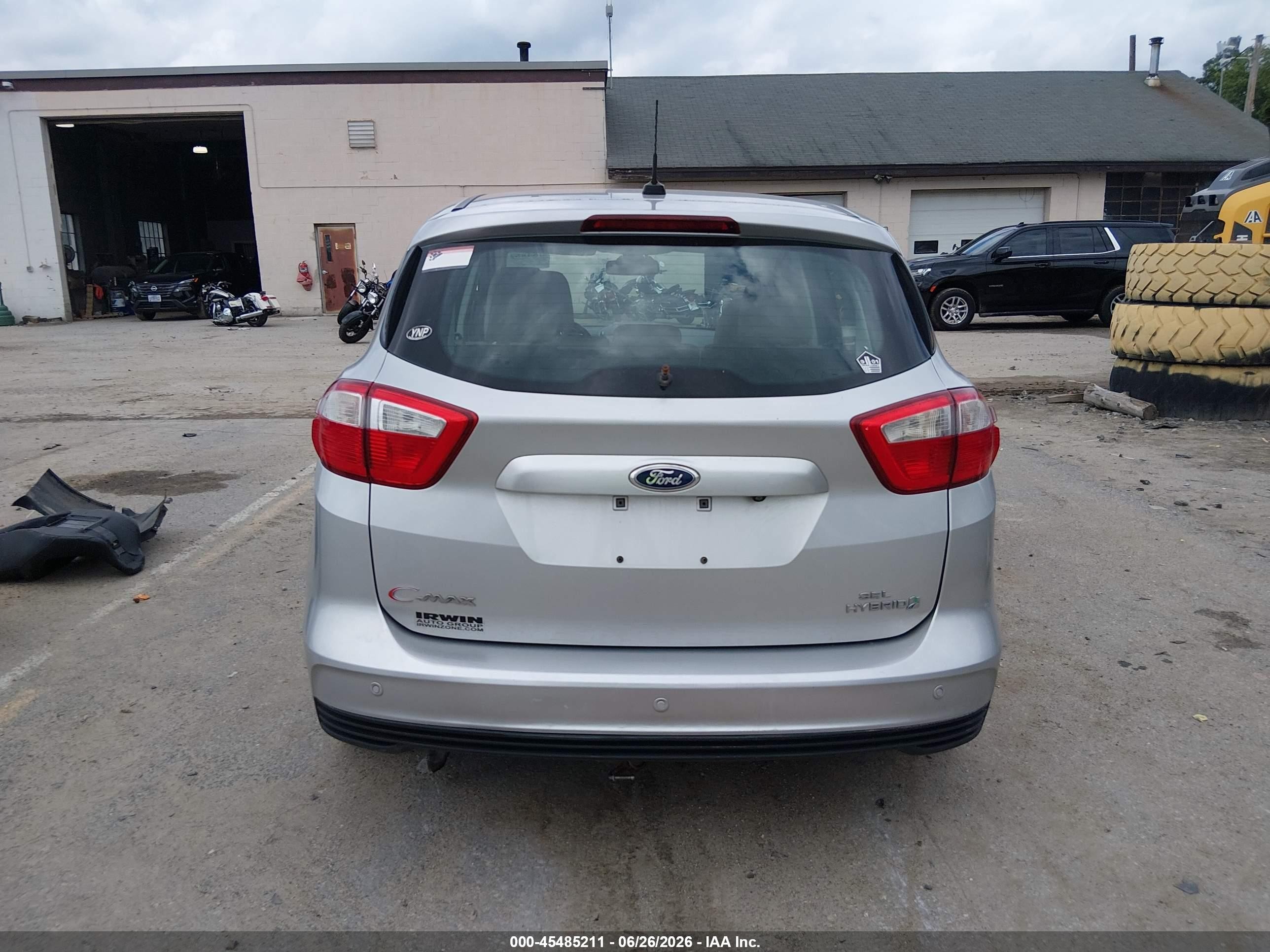 2015 Ford C-max Hybrid Sel Silver vin: 1FADP5BU8FL113007