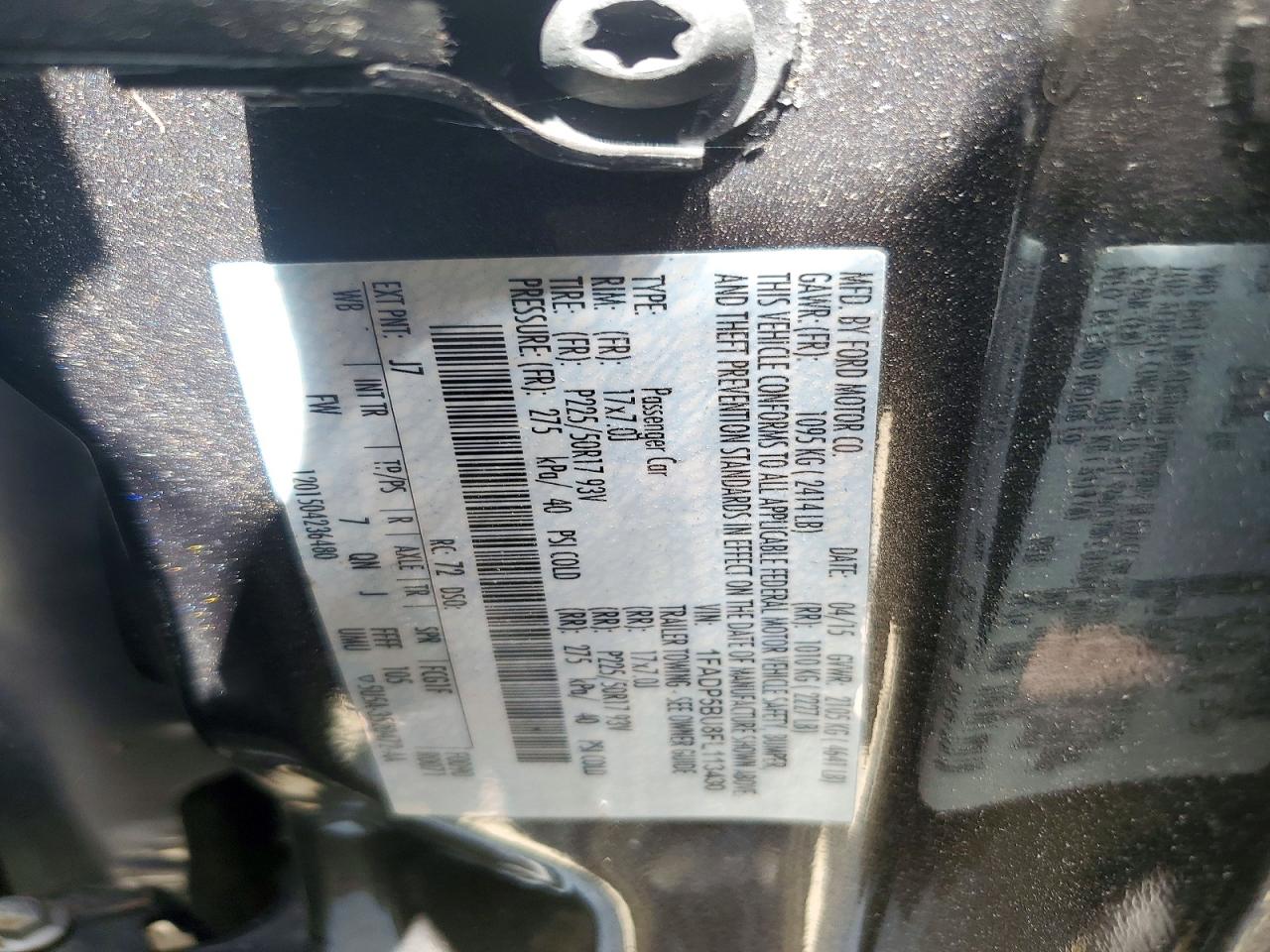 2015 Ford C-max Sel Угольный vin: 1FADP5BU8FL113430