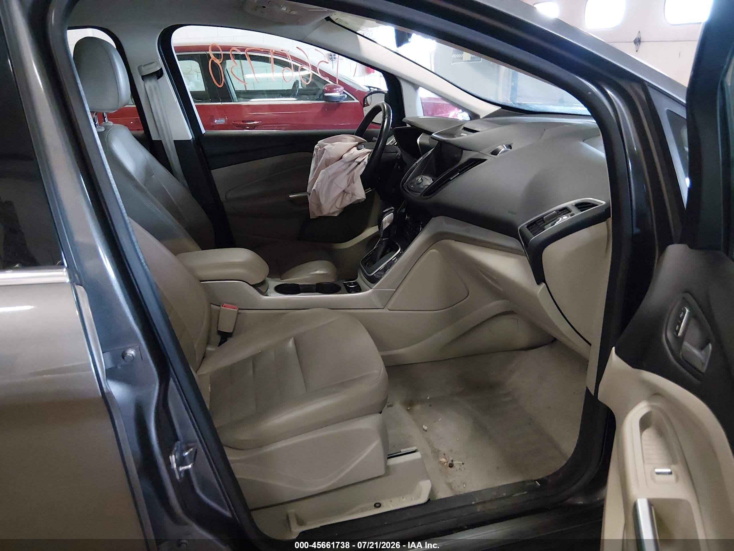 2013 Ford C-max Hybrid Sel Gray vin: 1FADP5BU9DL503532