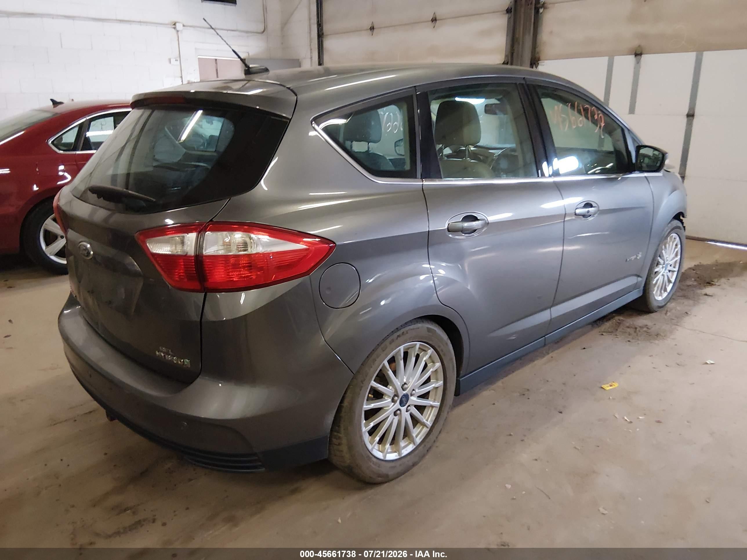 2013 Ford C-max Hybrid Sel Gray vin: 1FADP5BU9DL503532