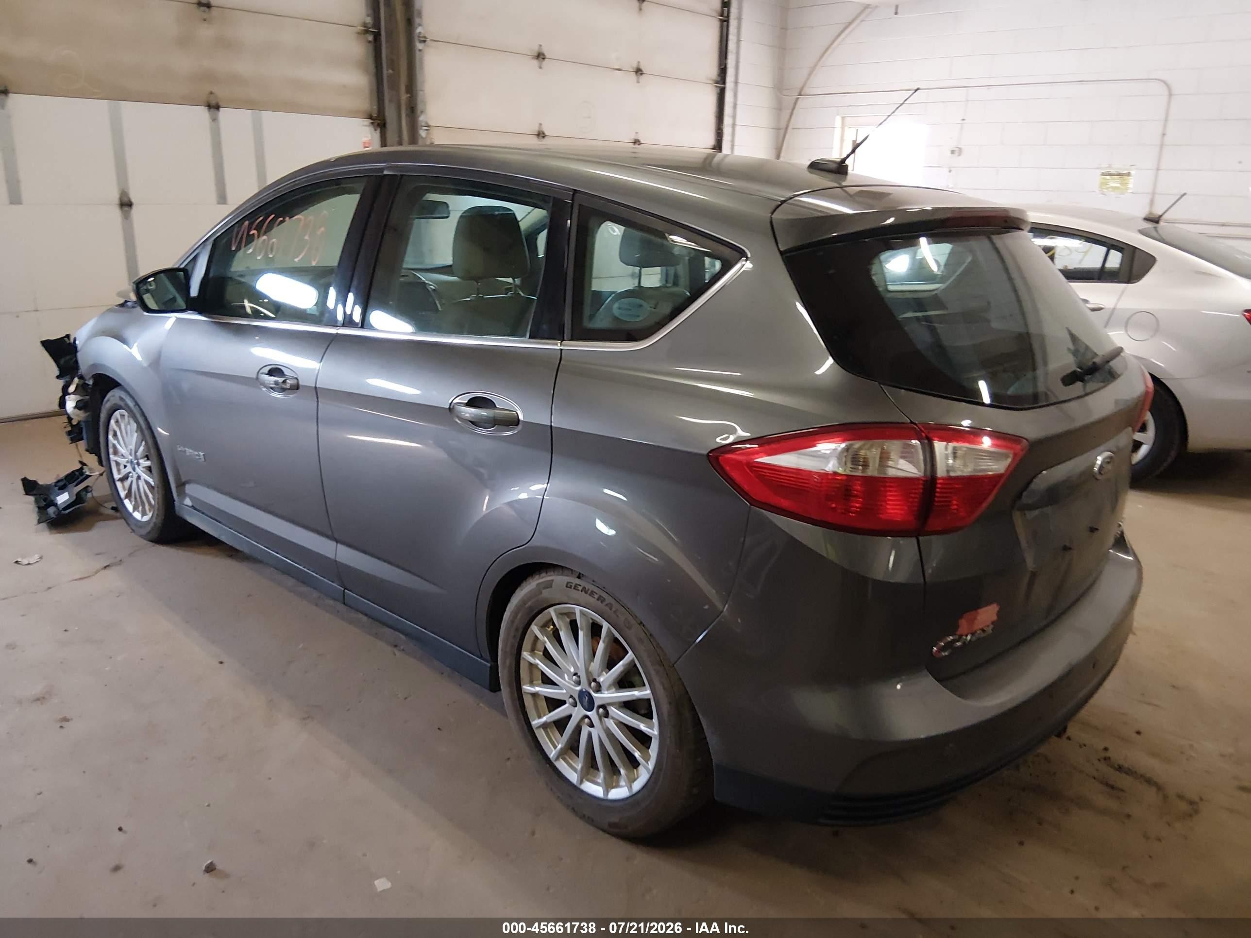 2013 Ford C-max Hybrid Sel Gray vin: 1FADP5BU9DL503532