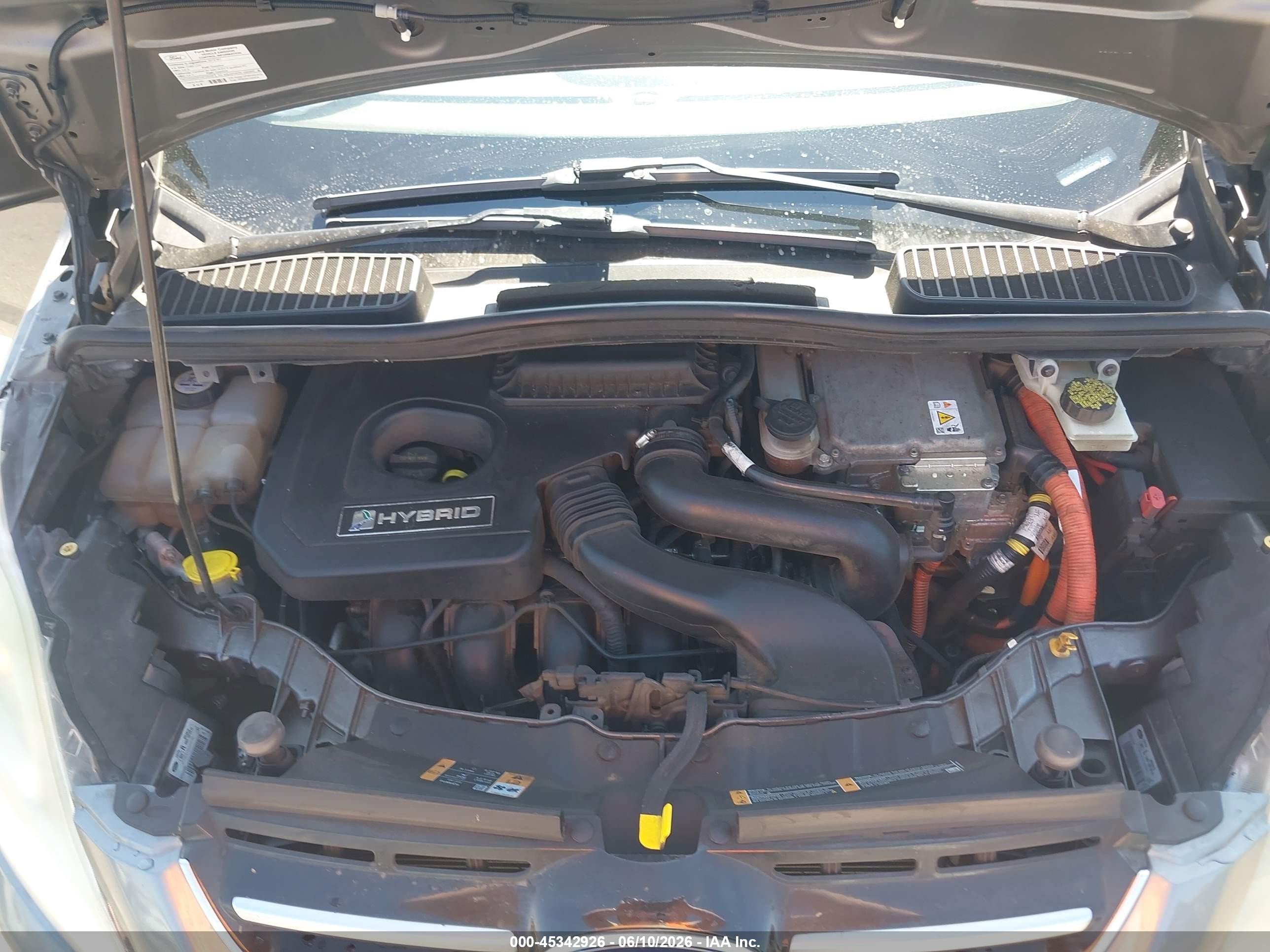 2013 Ford C-max Hybrid Sel Gray vin: 1FADP5BU9DL507340