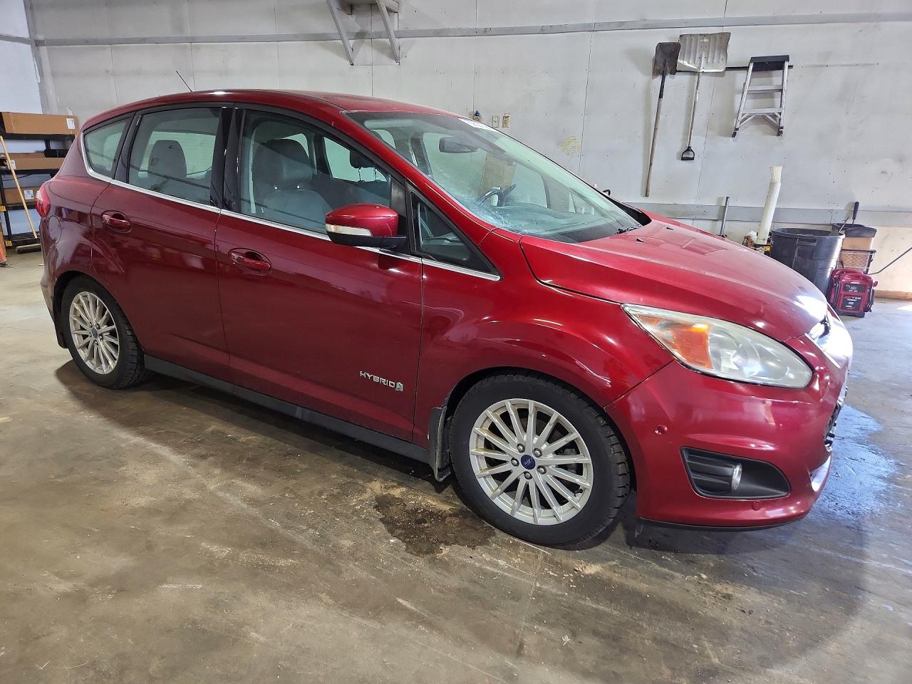 2013 Ford C-max Sel Red vin: 1FADP5BU9DL550799