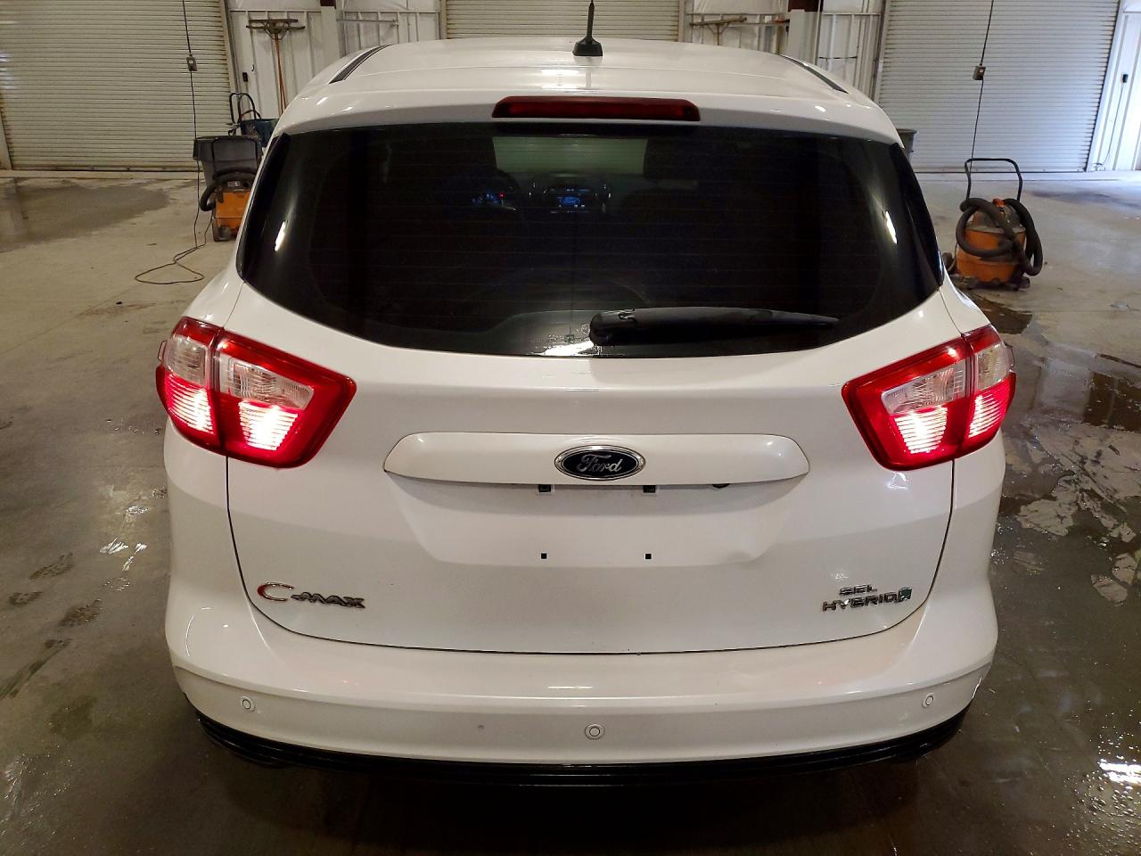 2014 Ford C-max Sel White vin: 1FADP5BU9EL507842