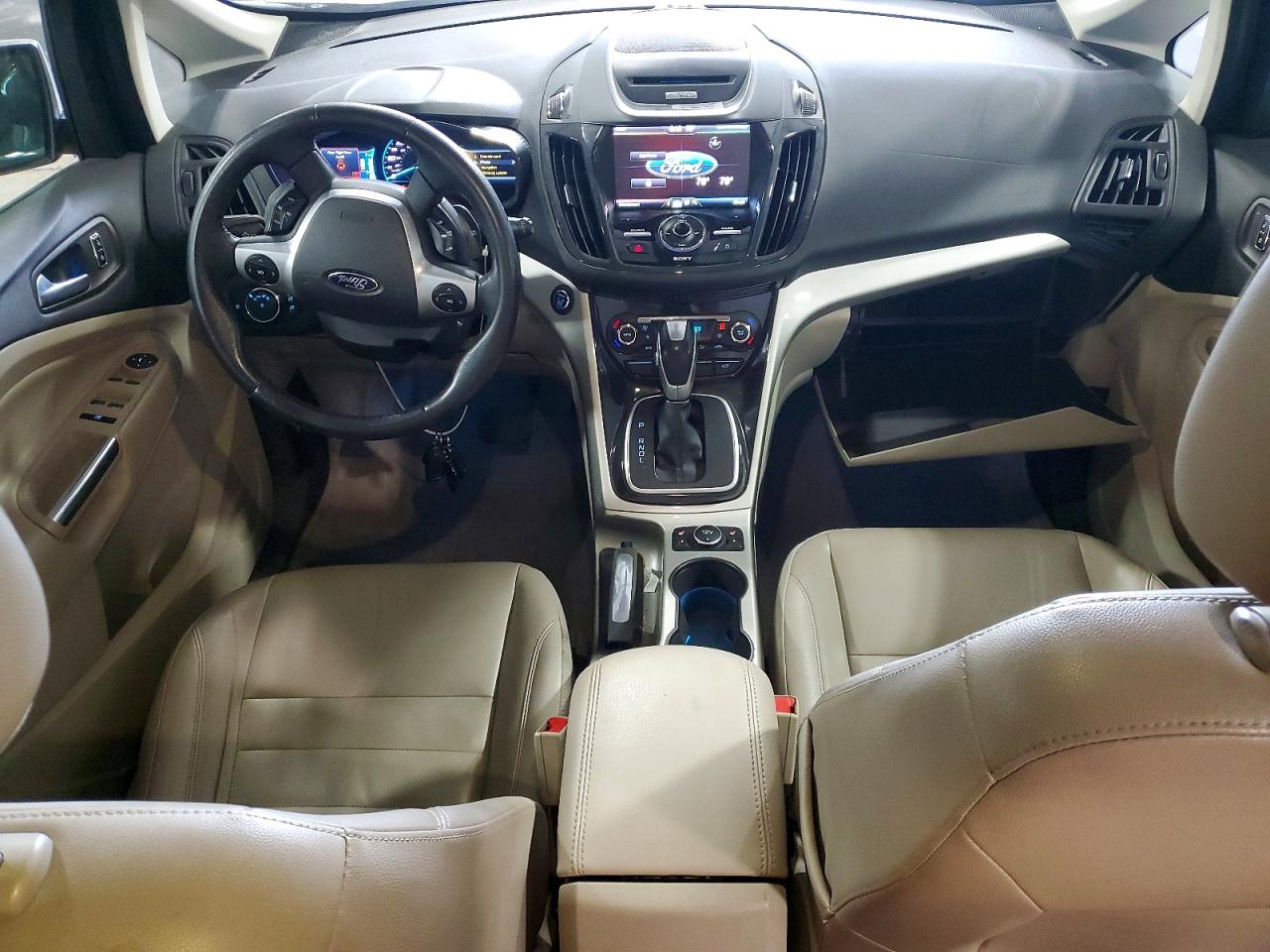 2014 Ford C-max Sel White vin: 1FADP5BU9EL507842