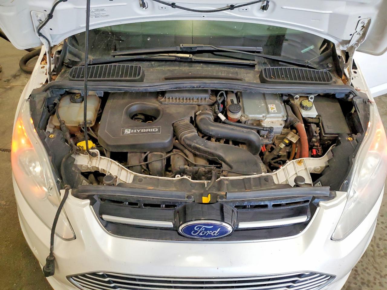 2014 Ford C-max Sel White vin: 1FADP5BU9EL507842