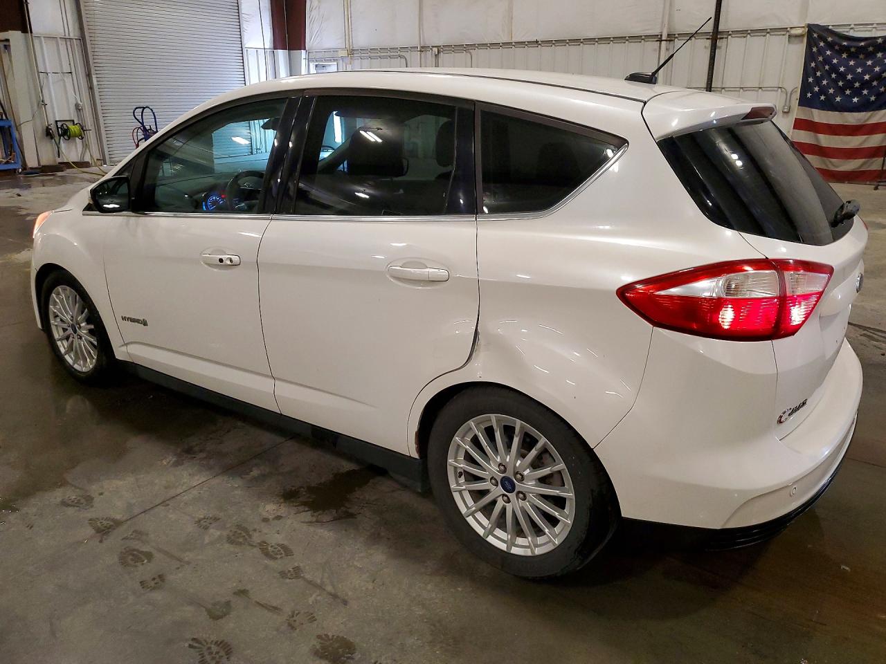 2014 Ford C-max Sel White vin: 1FADP5BU9EL507842