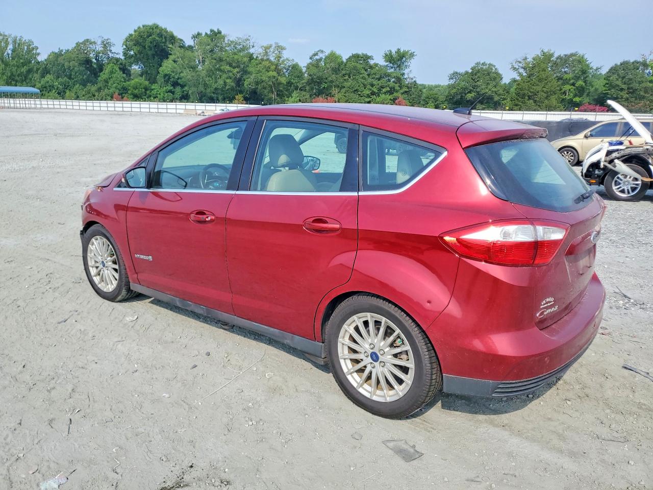 2015 Ford C-max Sel Red vin: 1FADP5BU9FL102615