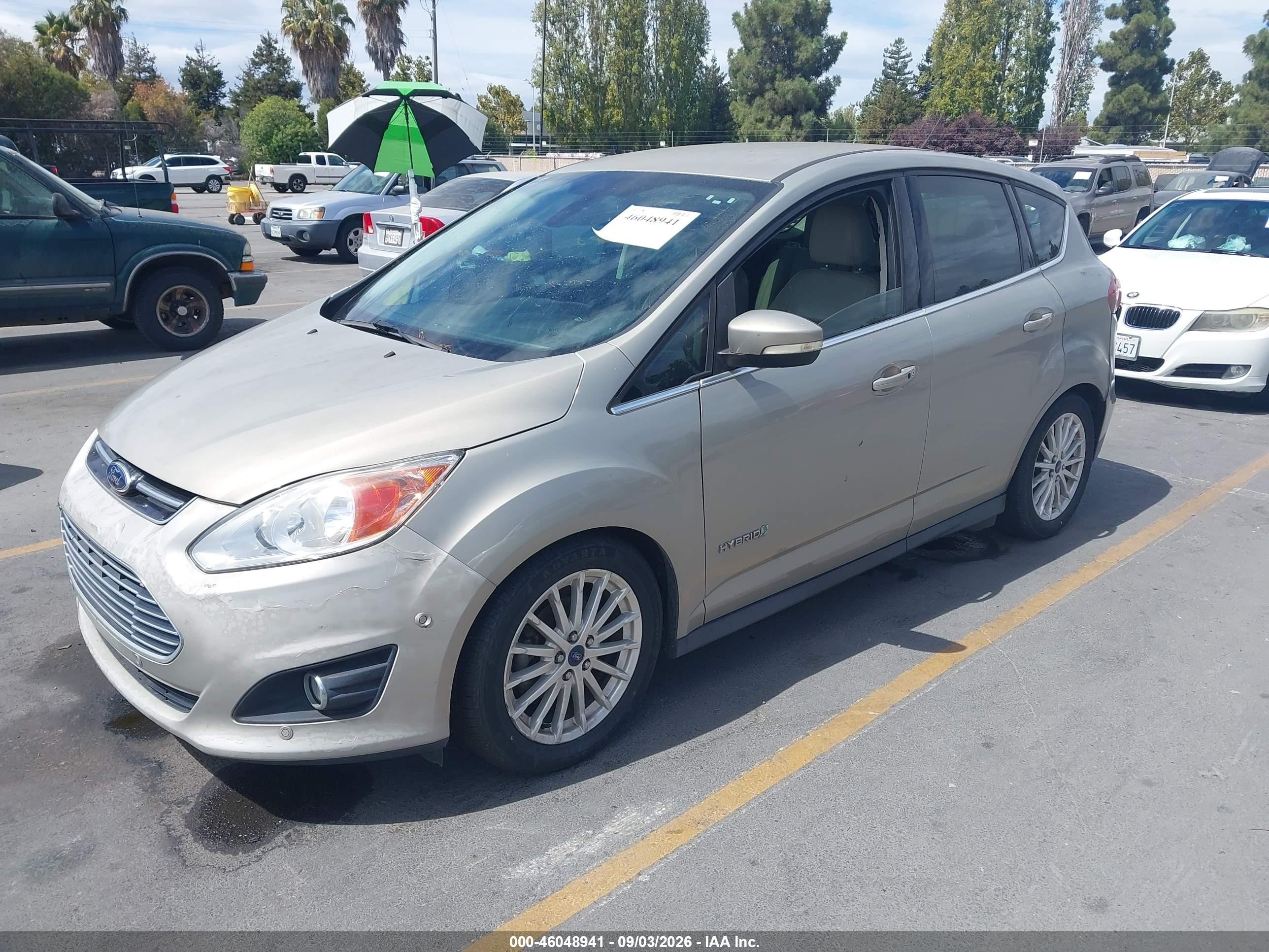 2015 Ford C-max Hybrid Sel Tan vin: 1FADP5BU9FL115378