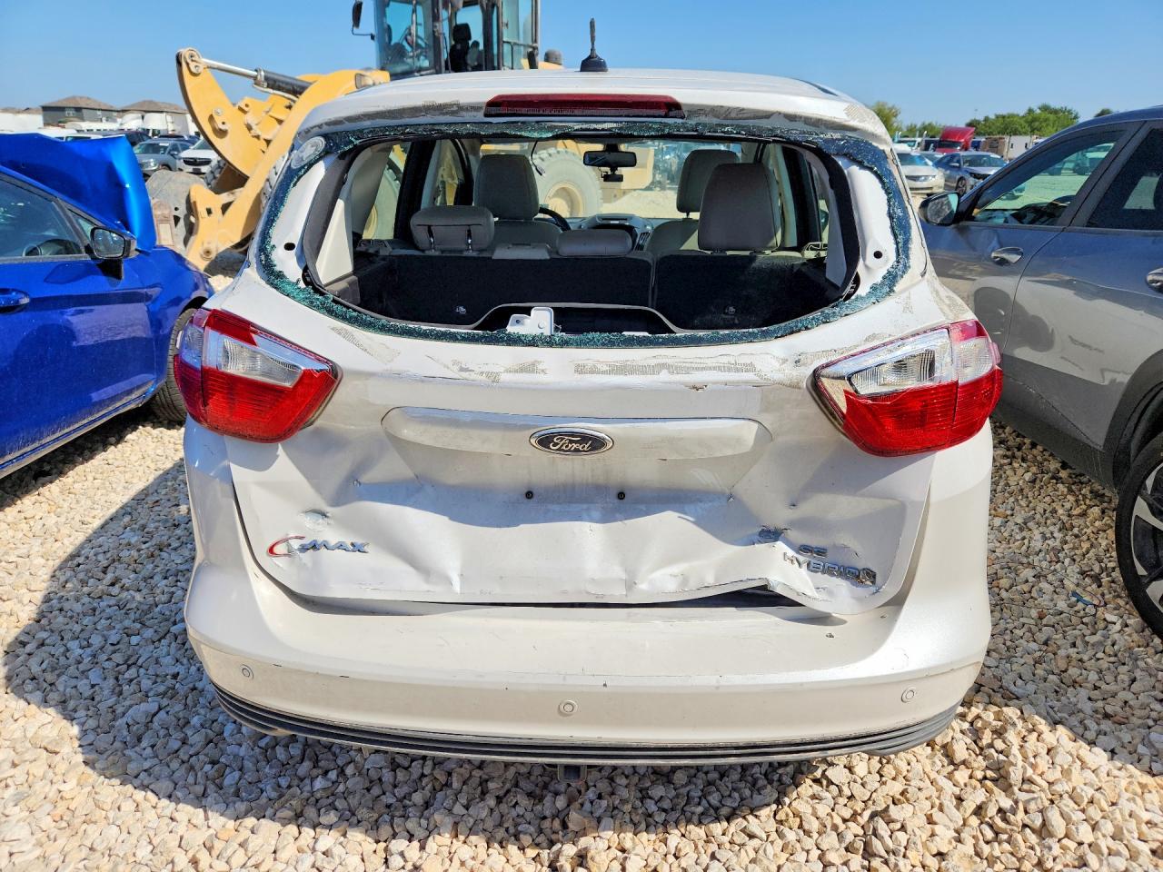 2015 Ford C-max Sel White vin: 1FADP5BU9FL117454