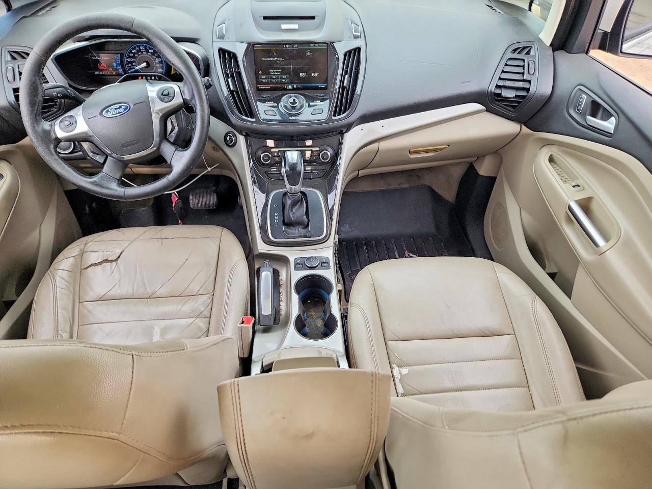 2015 Ford C-max Sel White vin: 1FADP5BU9FL117454