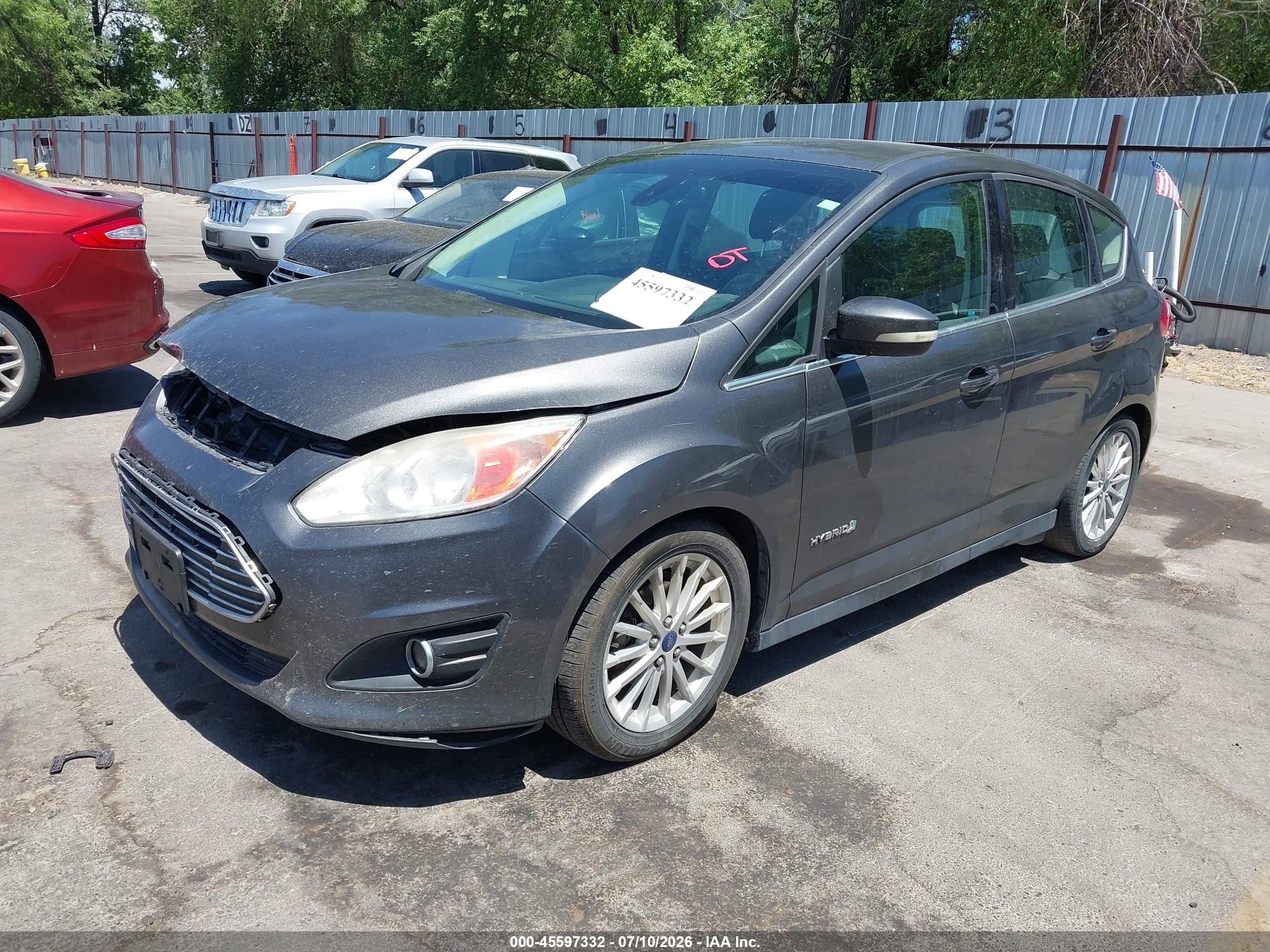 2015 Ford C-max Hybrid Sel Gray vin: 1FADP5BU9FL119981