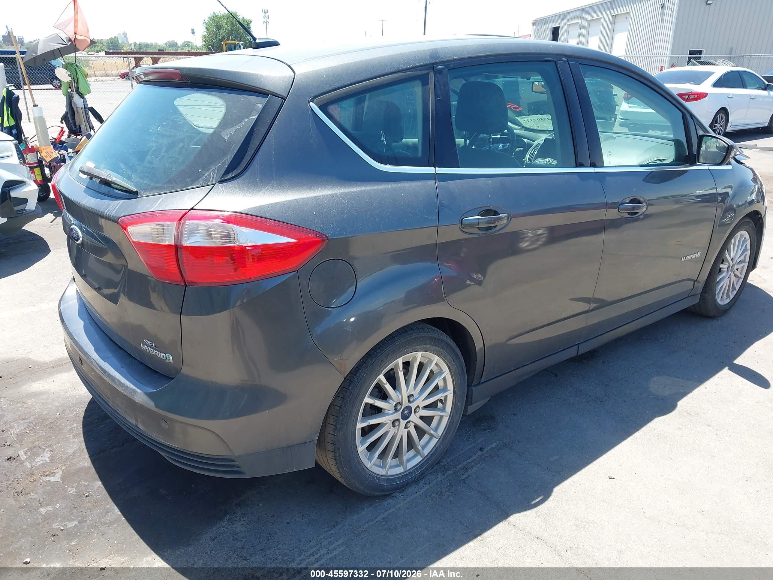 2015 Ford C-max Hybrid Sel Gray vin: 1FADP5BU9FL119981