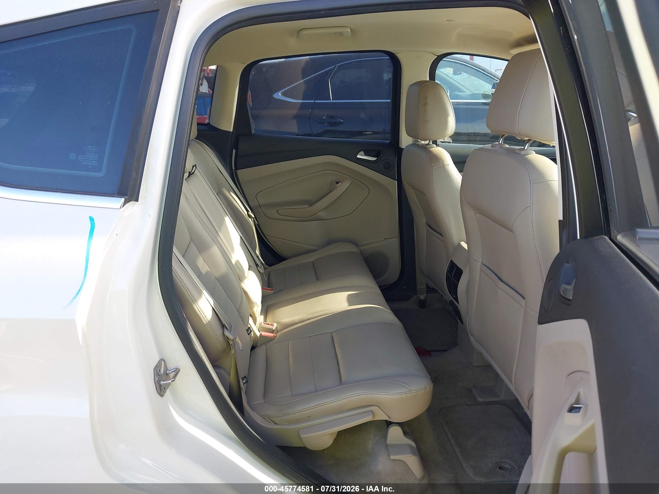 2015 Ford C-max Hybrid Sel White vin: 1FADP5BU9FL120211