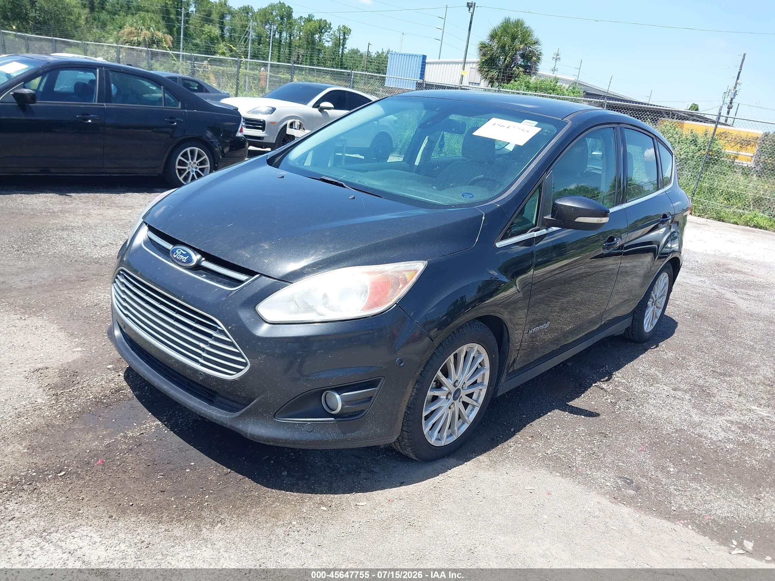2015 Ford C-max Hybrid Sel Black vin: 1FADP5BU9FL122931