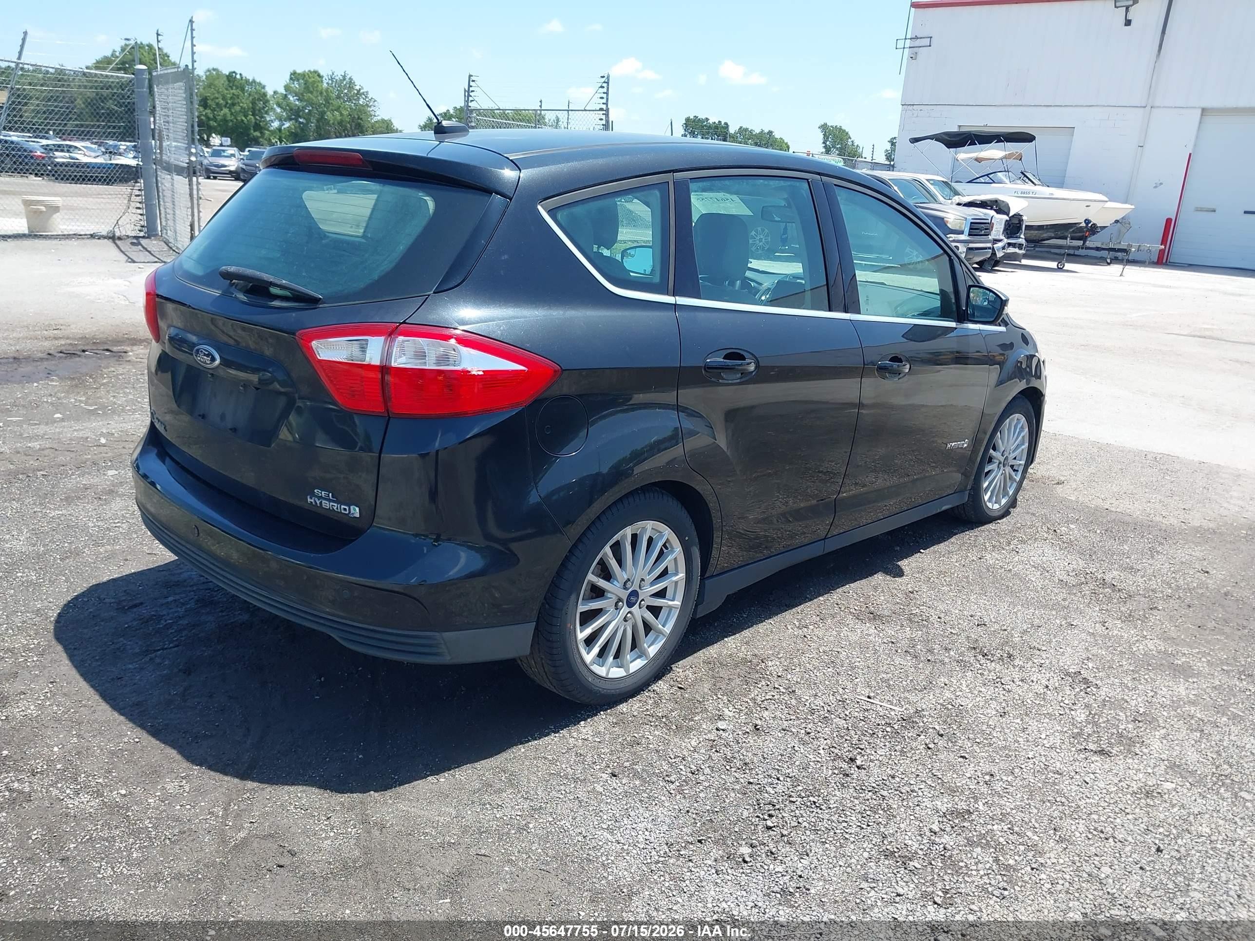 2015 Ford C-max Hybrid Sel Black vin: 1FADP5BU9FL122931