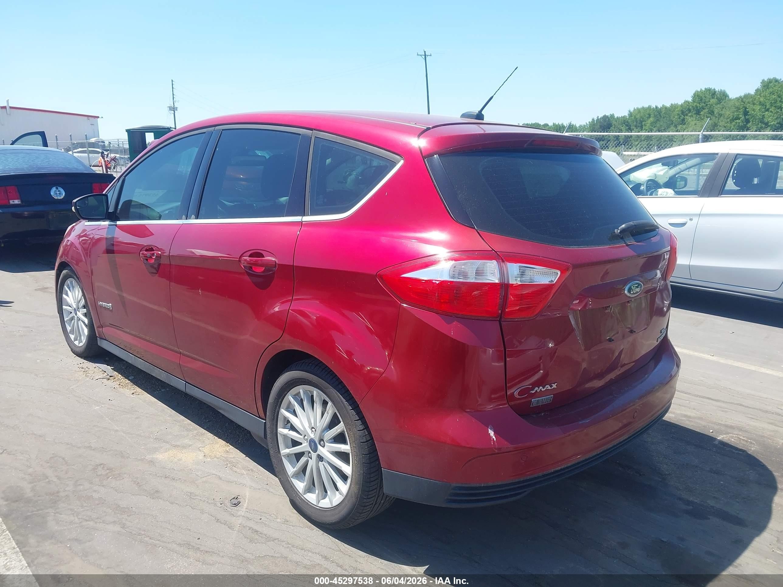 2016 Ford C-max Hybrid Sel Red vin: 1FADP5BU9GL107069