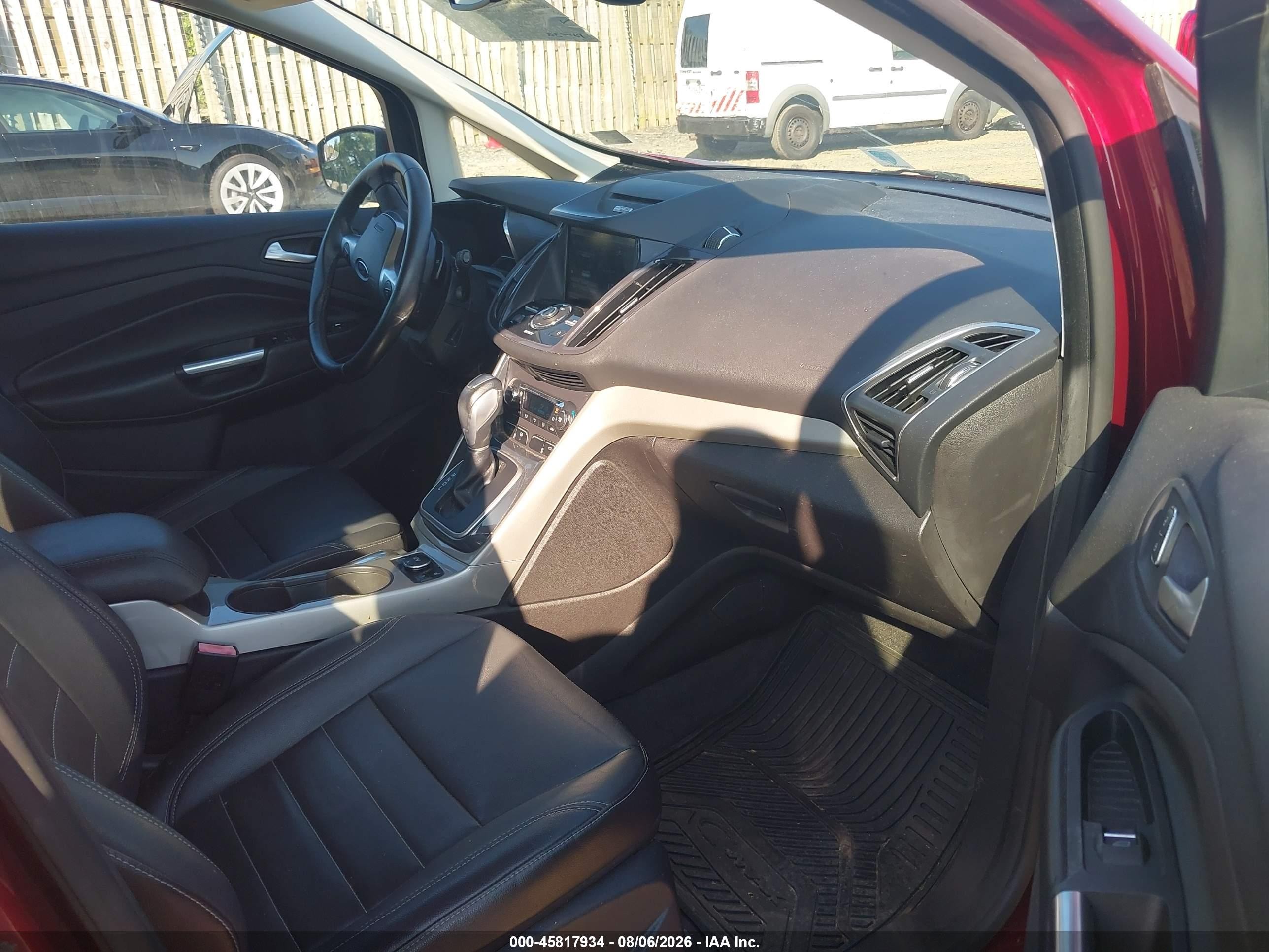 2013 Ford C-max Hybrid Sel Maroon vin: 1FADP5BUXDL520937