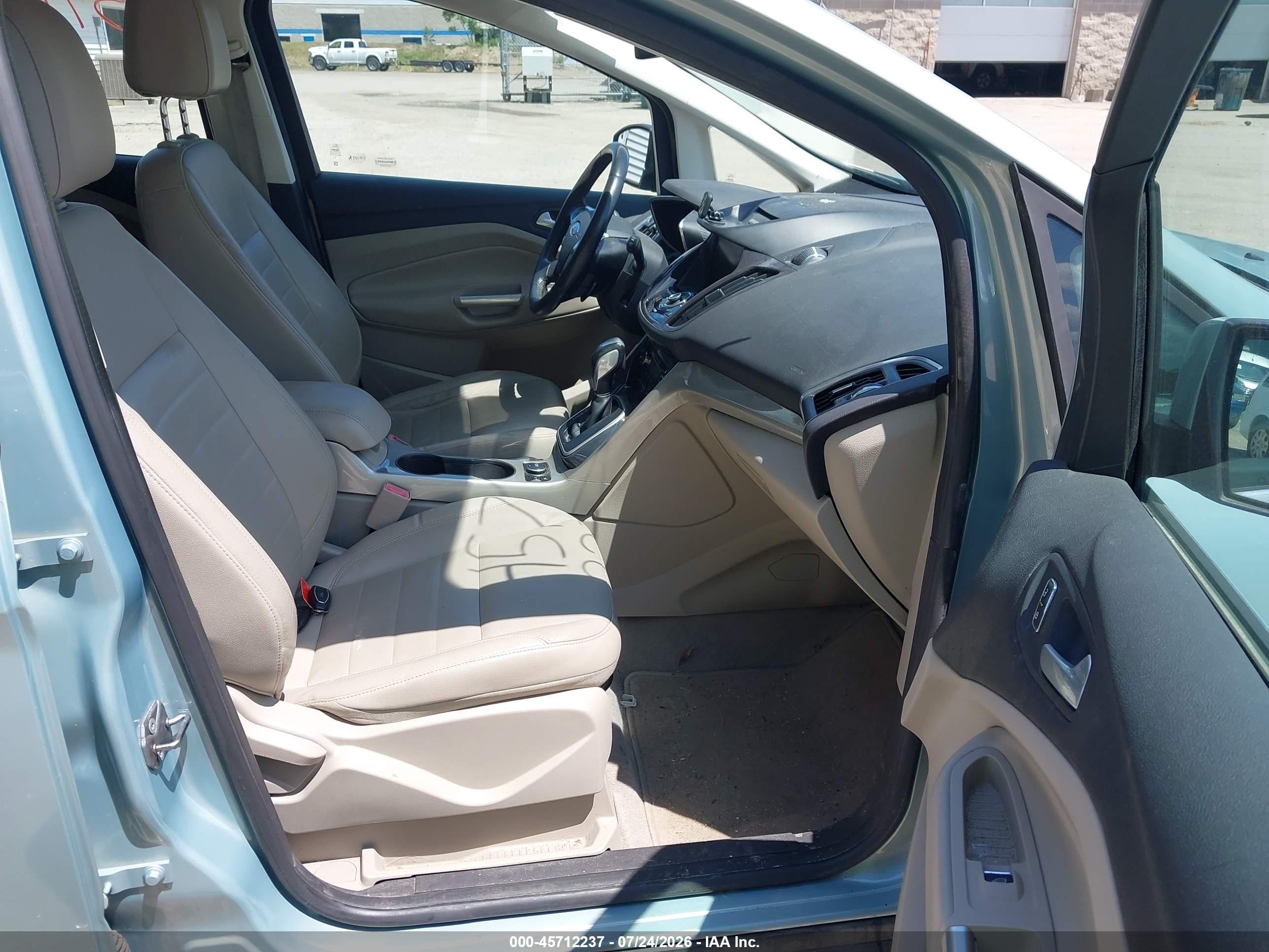 2013 Ford C-max Hybrid Sel Light Blue vin: 1FADP5BUXDL521263