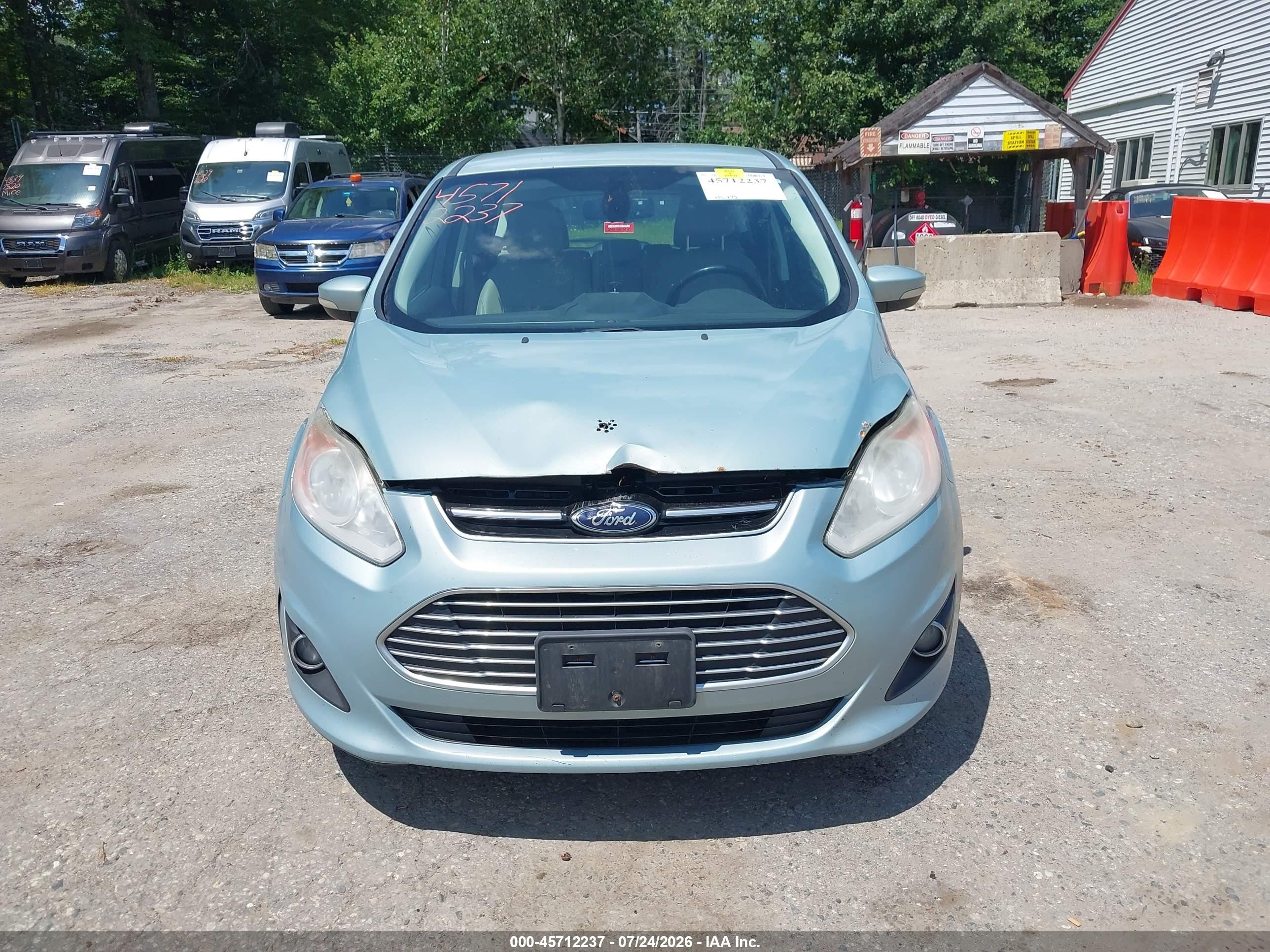 2013 Ford C-max Hybrid Sel Light Blue vin: 1FADP5BUXDL521263
