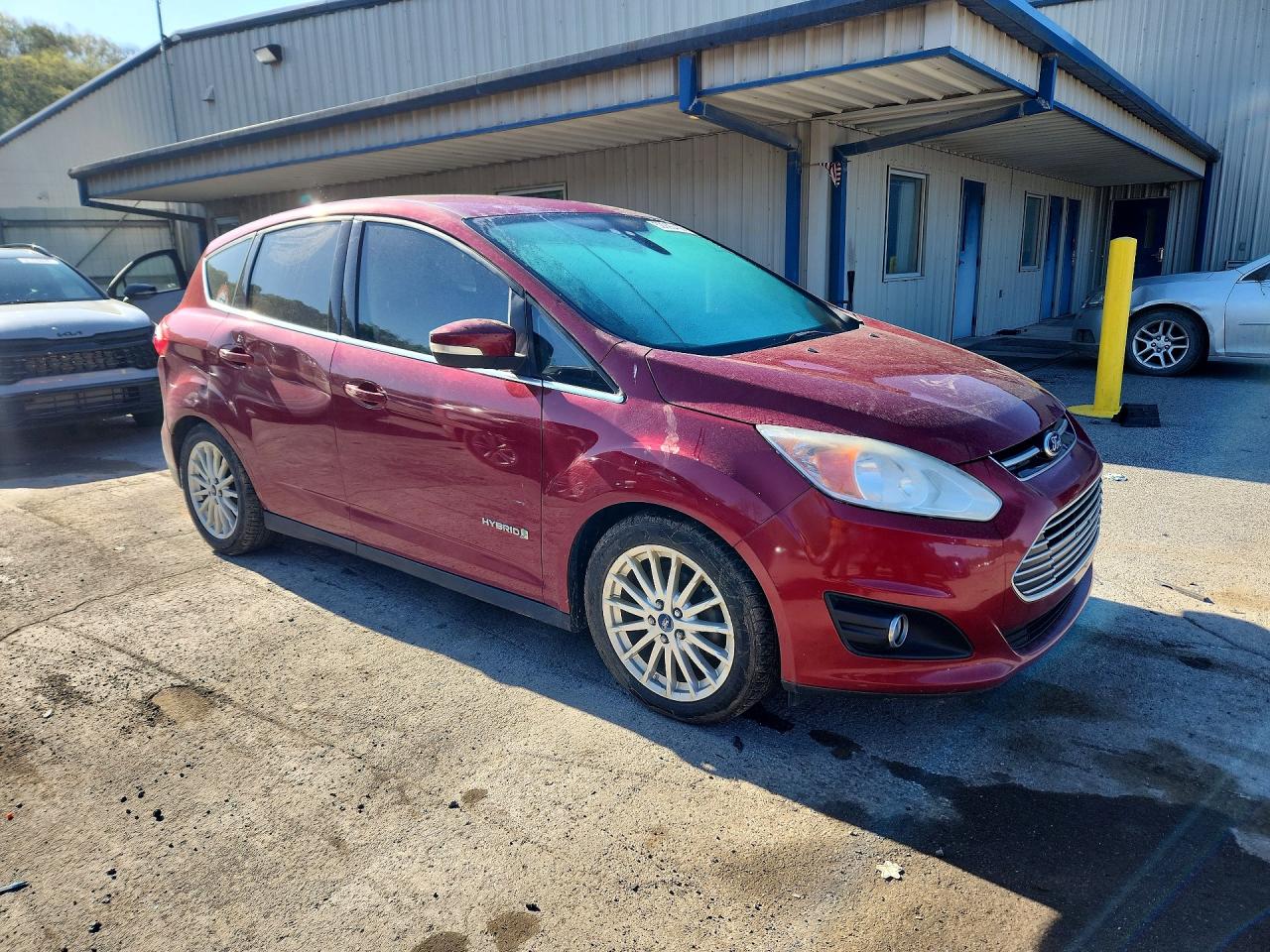 2013 Ford C-max Sel Burgundy vin: 1FADP5BUXDL529279