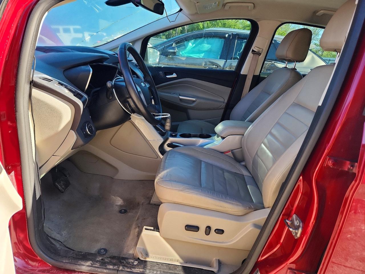 2013 Ford C-max Sel Burgundy vin: 1FADP5BUXDL529279