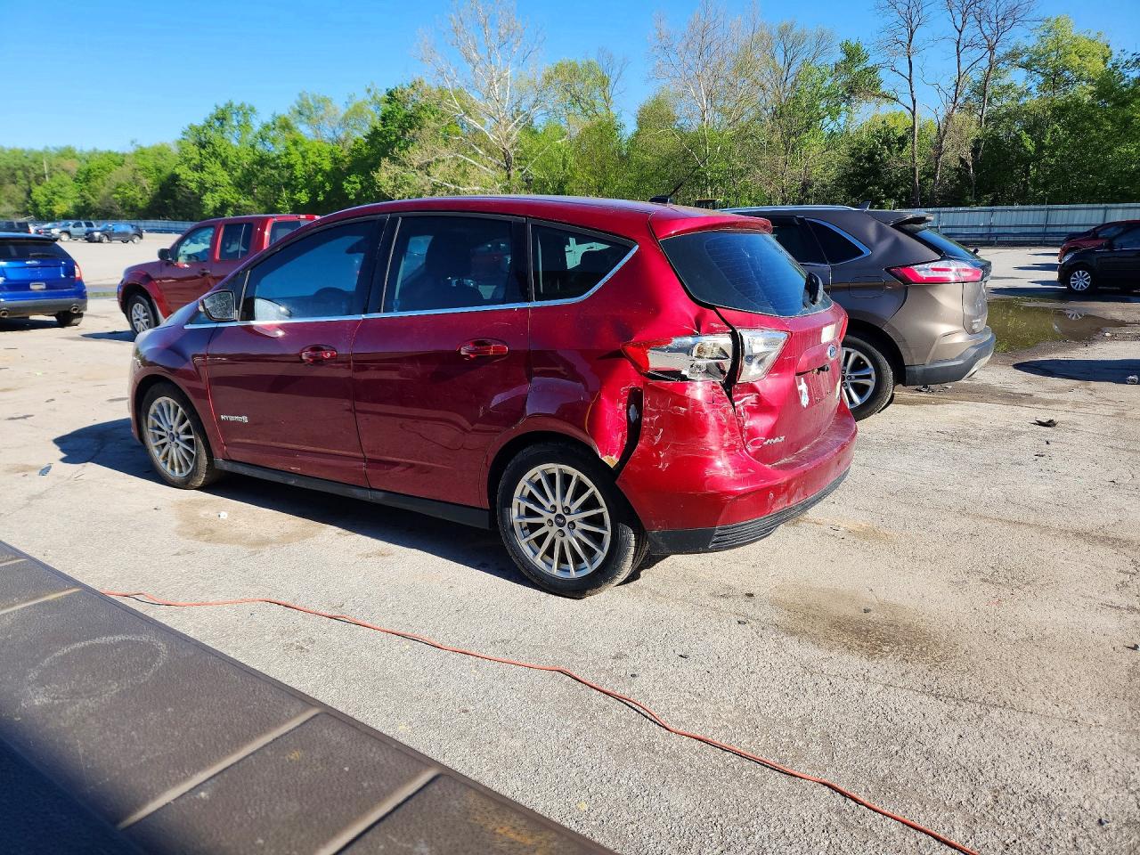 2013 Ford C-max Sel Burgundy vin: 1FADP5BUXDL529279