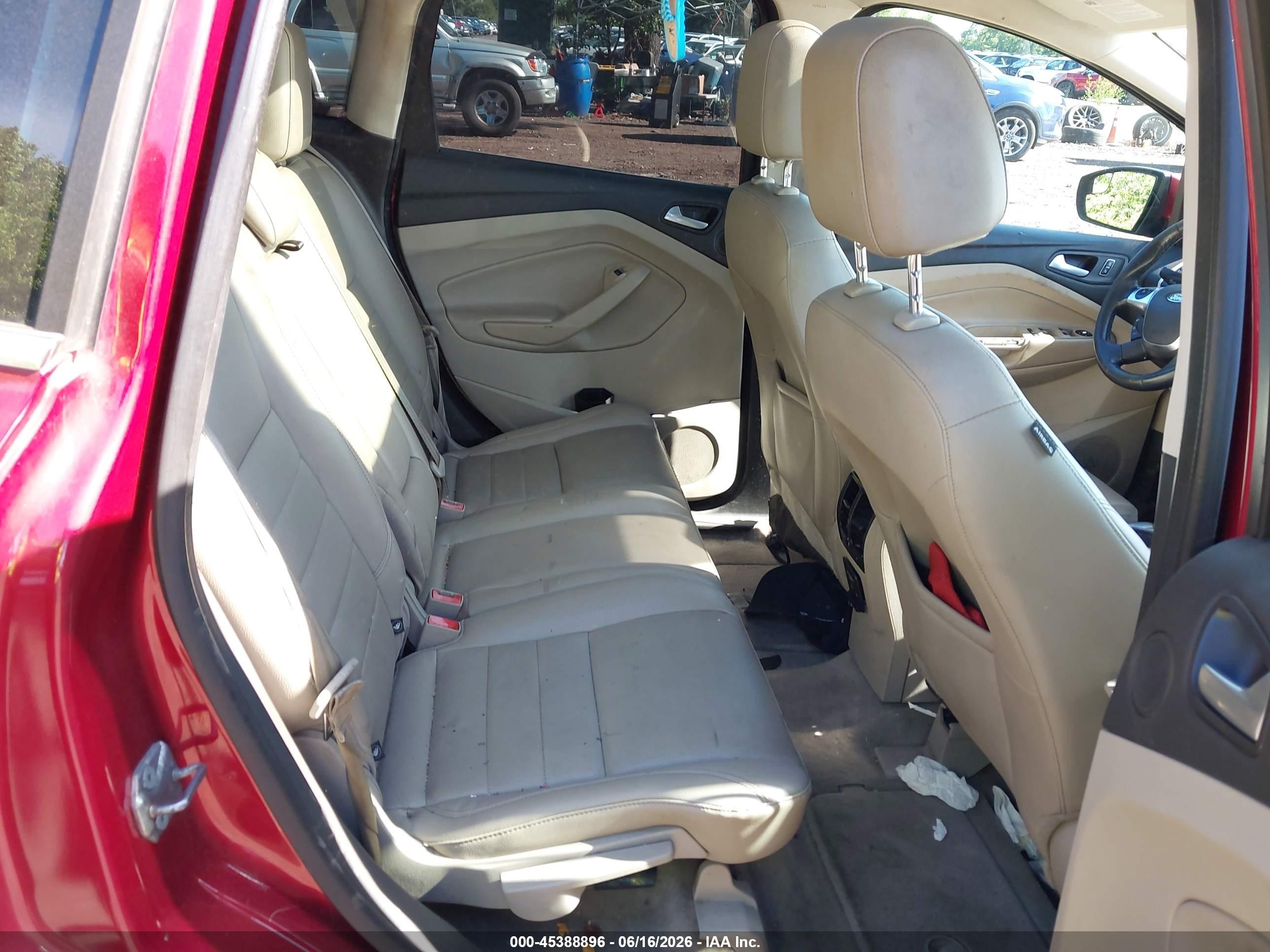 2013 Ford C-max Hybrid Sel Burgundy vin: 1FADP5BUXDL534580