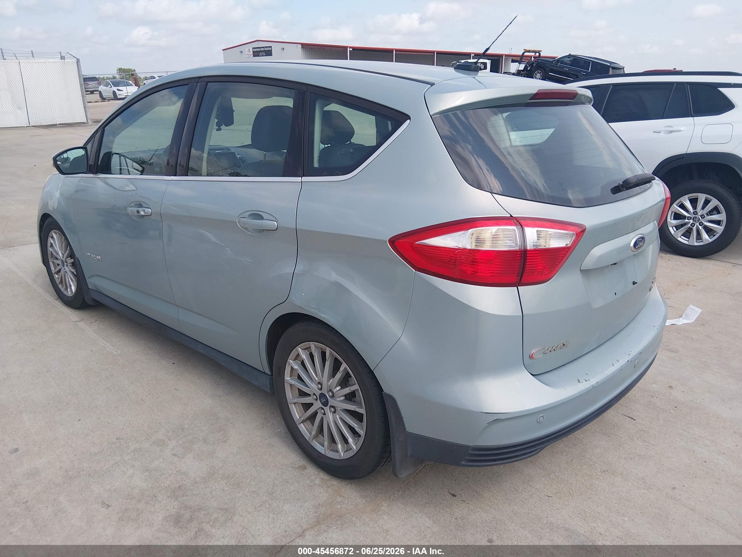 2013 Ford C-max Hybrid Sel Light Blue vin: 1FADP5BUXDL539648
