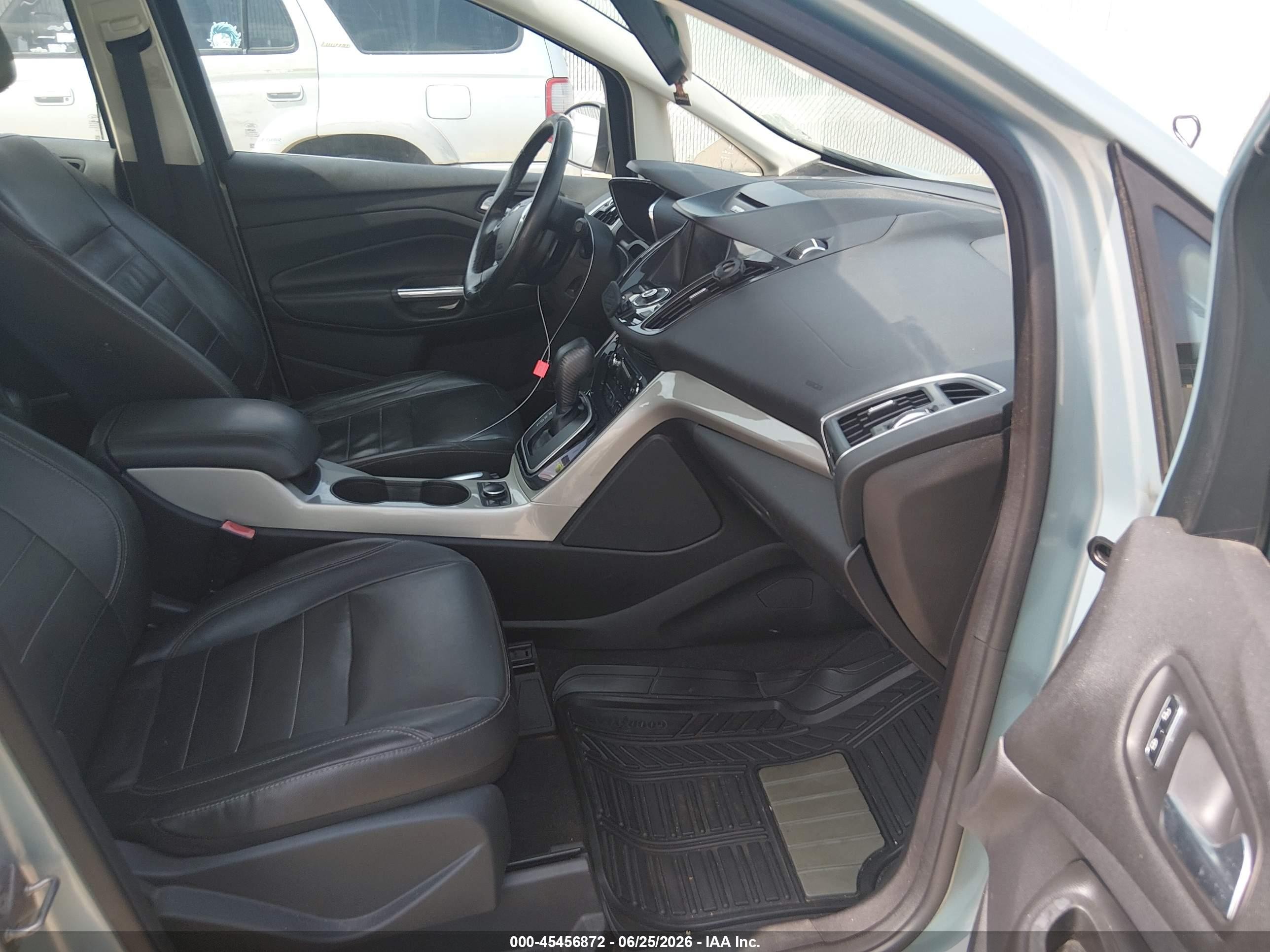 2013 Ford C-max Hybrid Sel Light Blue vin: 1FADP5BUXDL539648
