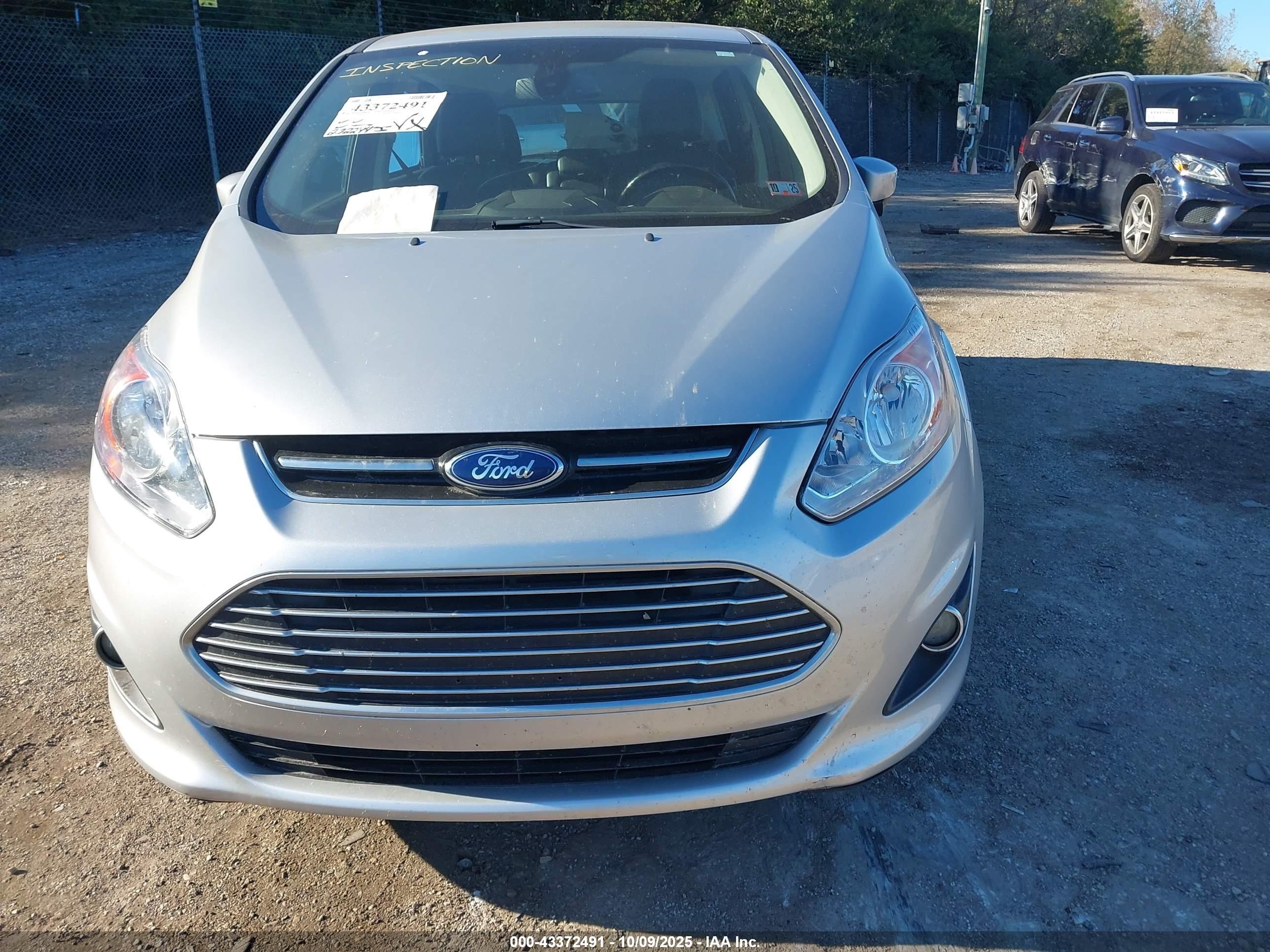 2013 Ford C-max Hybrid Sel Silver vin: 1FADP5BUXDL546731