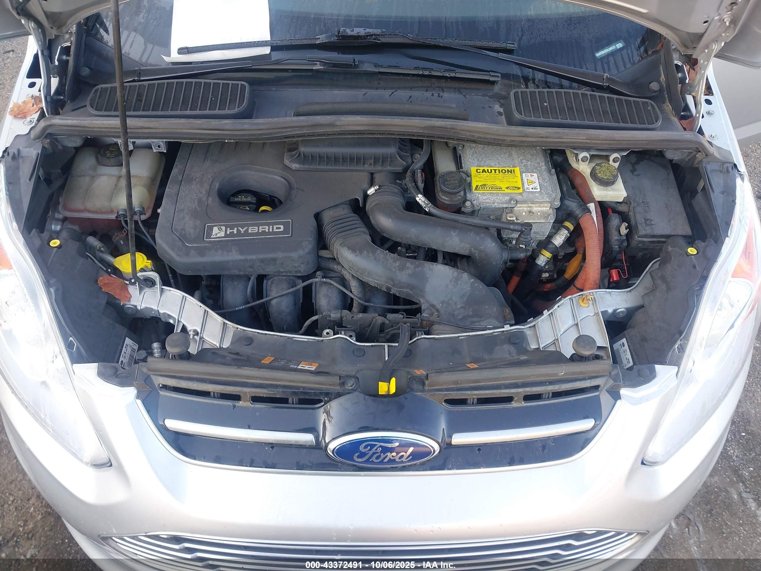 2013 Ford C-max Hybrid Sel Silver vin: 1FADP5BUXDL546731