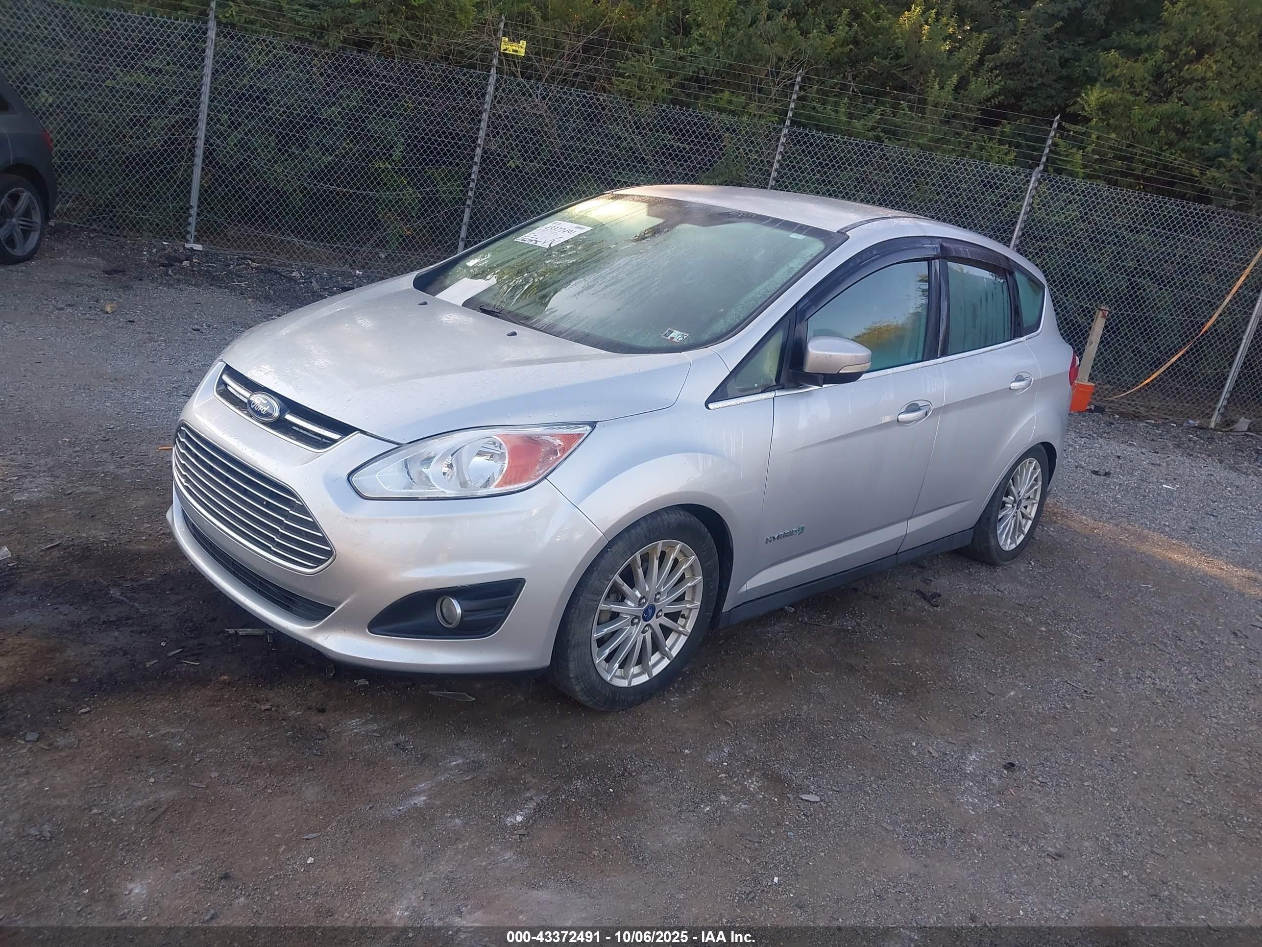 2013 Ford C-max Hybrid Sel Silver vin: 1FADP5BUXDL546731