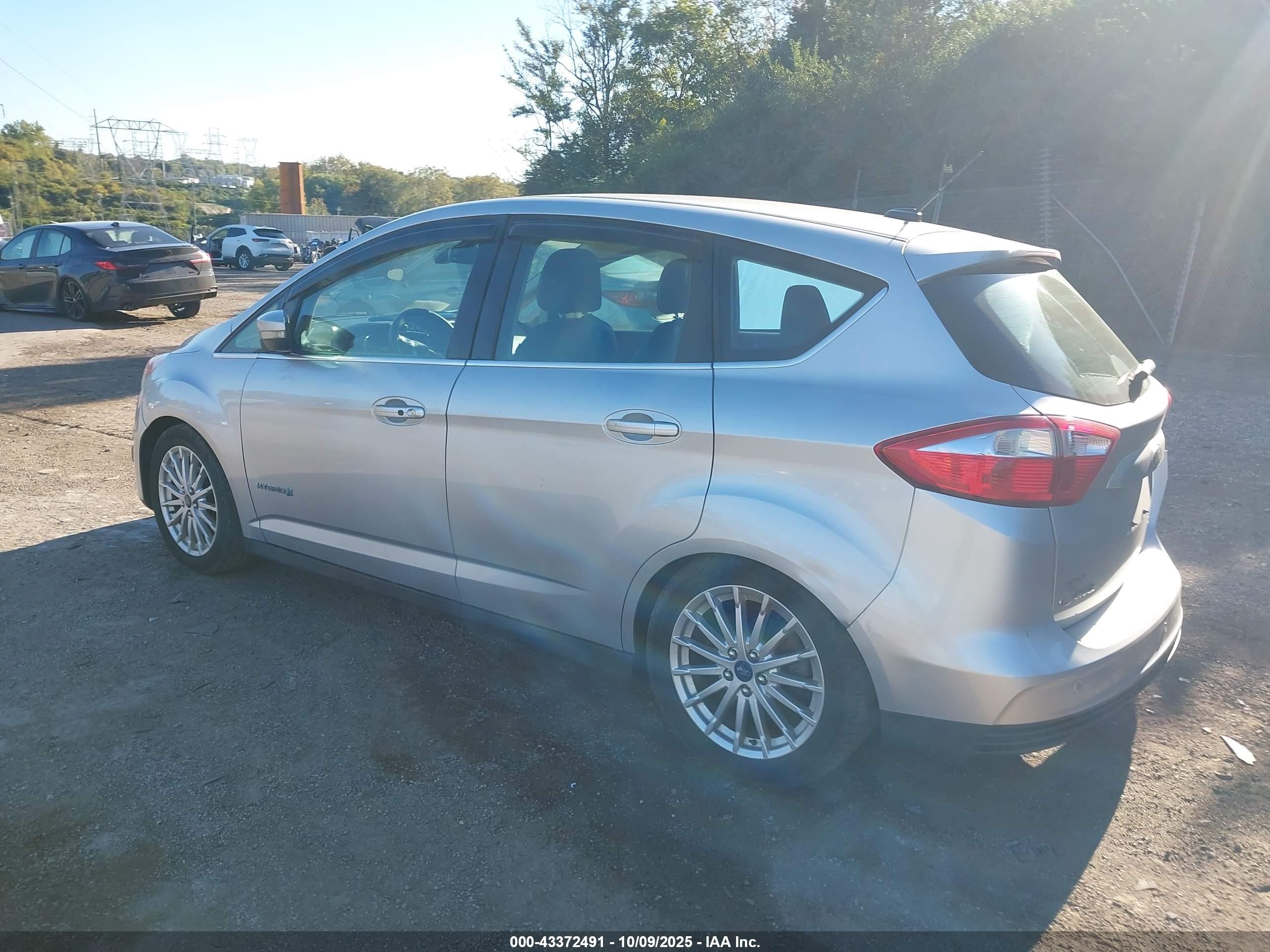 2013 Ford C-max Hybrid Sel Silver vin: 1FADP5BUXDL546731