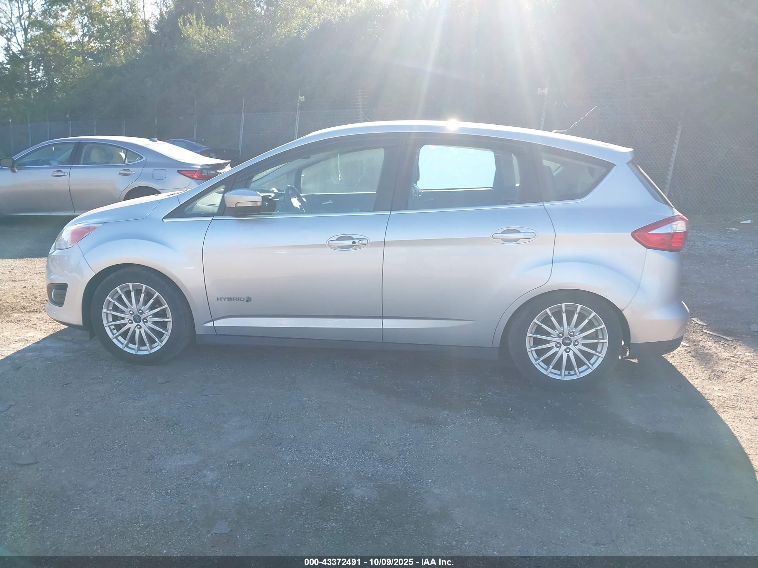 2013 Ford C-max Hybrid Sel Silver vin: 1FADP5BUXDL546731