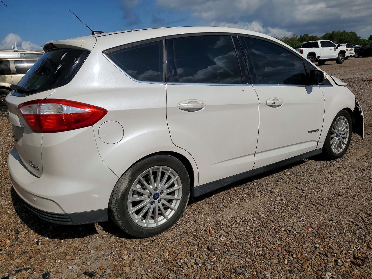 2014 Ford C-max Sel White vin: 1FADP5BUXEL501340